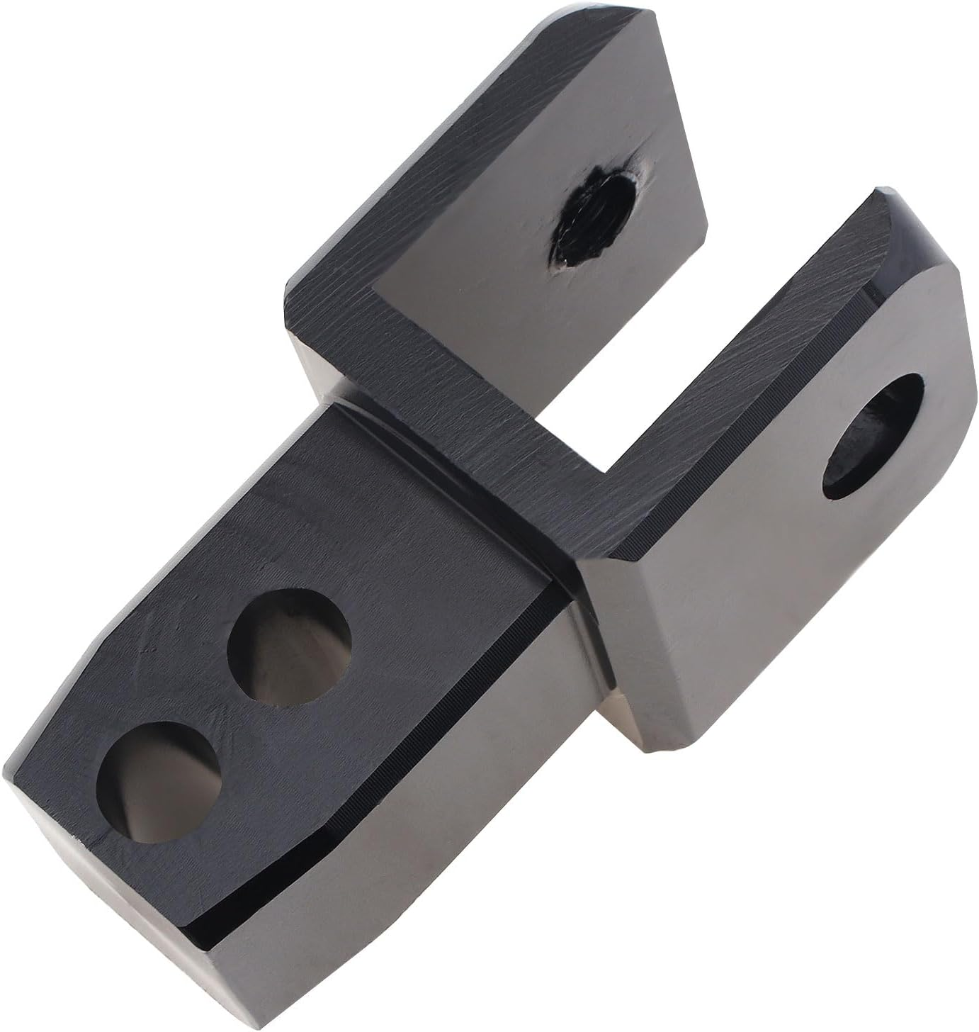 Windance 2Pcs M8 8MM Motorcycle Rear Shock Extender, Aluminum Alloy High Damping Device Height Extension Absorber Riser Adapter with Screws Enhance Your Ride Comfort (Black) - Blue image number 2