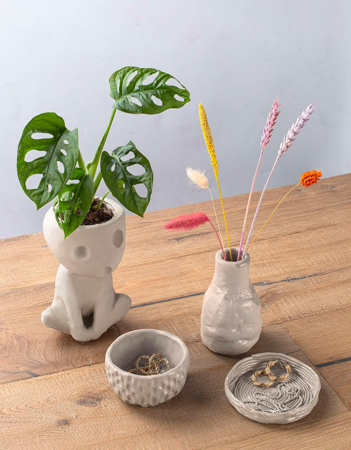 Pott'D&trade; Extra Pack of Premium Air-Dry Clay (1Kg) - Pottery for Beginners, Air Dry Modelling Clay, Adult Pottery Kit image number 3