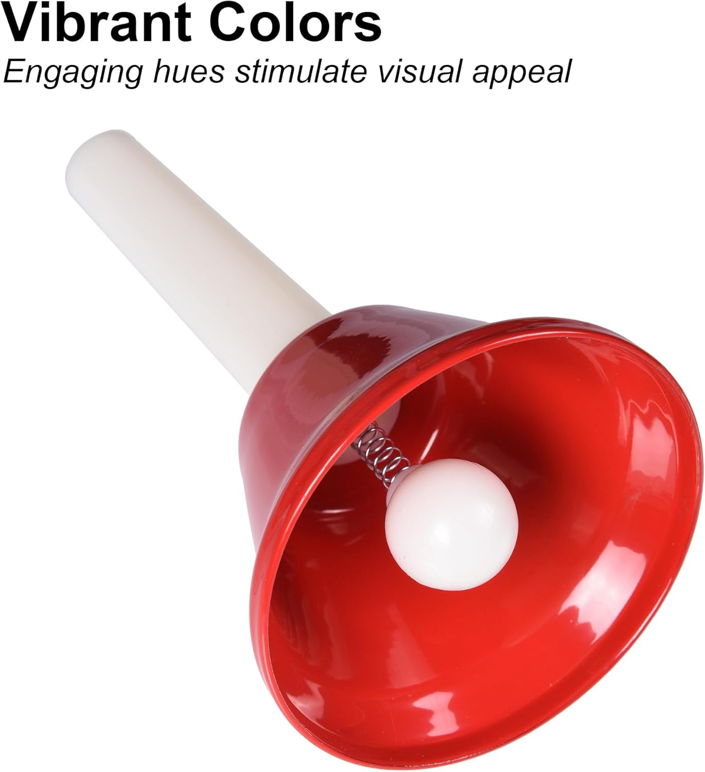 8 Note Hand Bells for Kids Adults, Colorful Merry Handbells Set Musical Instruments image number 6