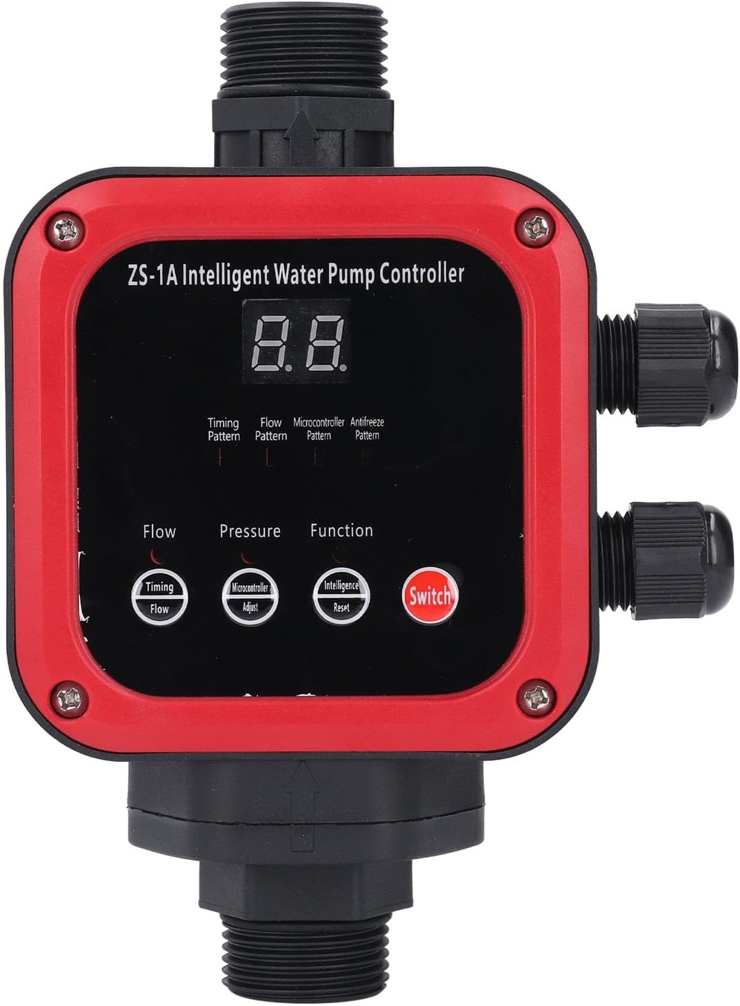 Smart Pump Controller, 10 Bar Automatic Pressure Switch, Adjustable Electronic Switch Controller with 5 Modes for Garden Pump, Jet Pump, Well Pump, Self Priming PUM image number 1