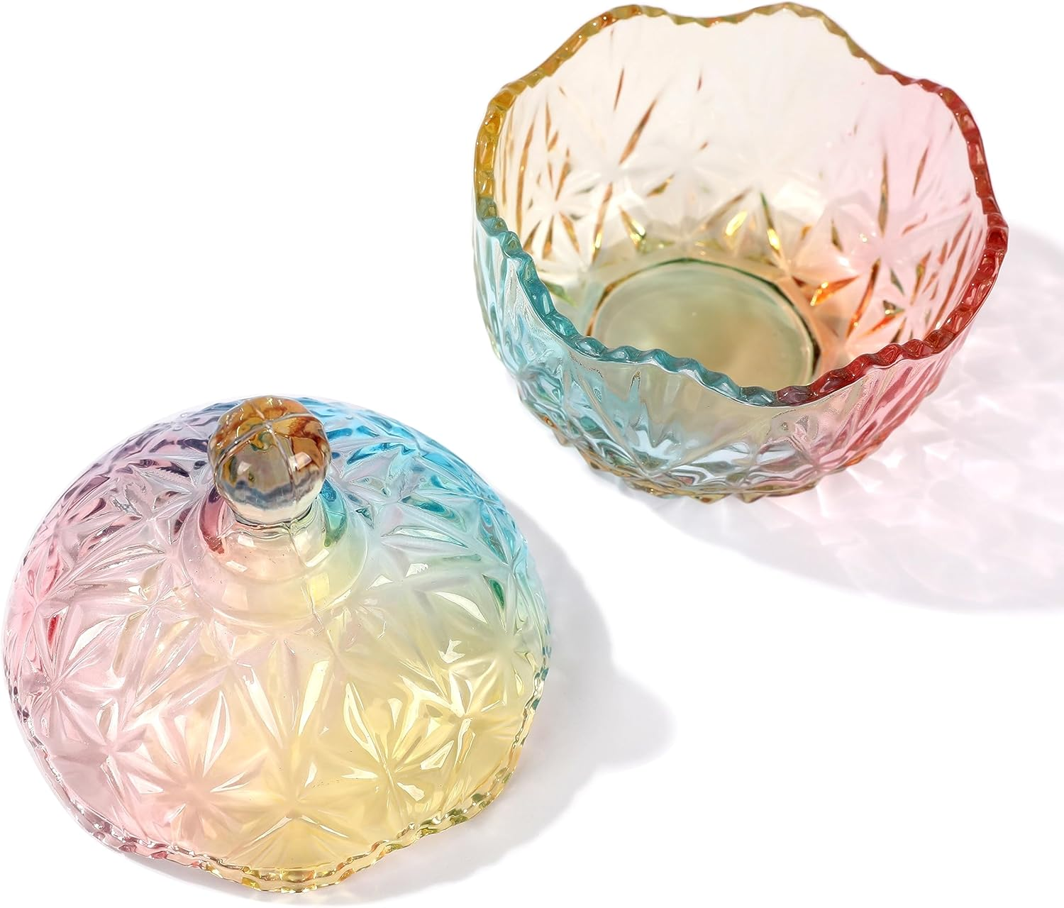 Magic Season Decorative Glass Jar (260 Ml Multi-Colored / 1 Pcs) image number 6