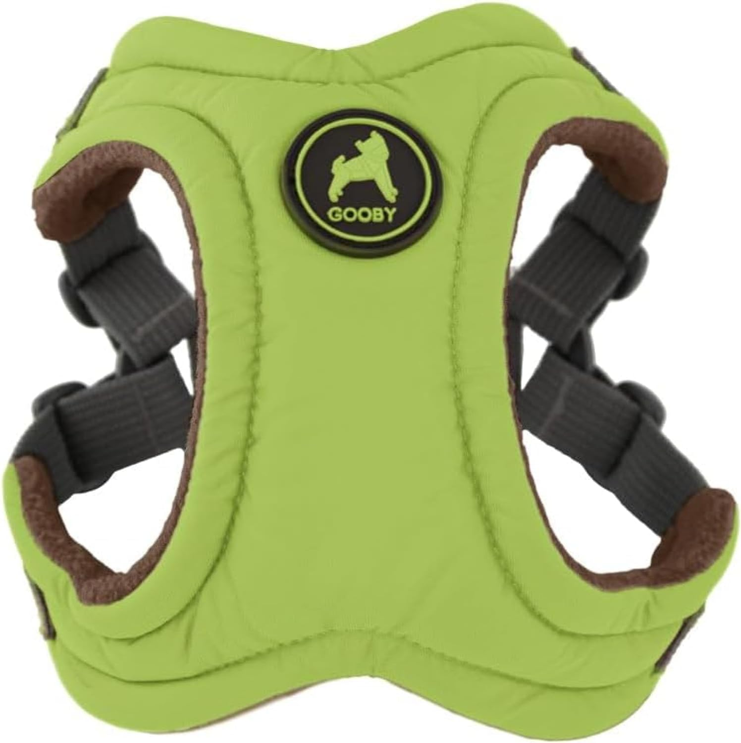 Gooby Escape Free Memory Foam Harness - Blue, Medium - No Pull Step-In Small Dog Harness with Four Point Adjustment - Perfect on the Go Dog Harness for Medium Dogs No Pull and Small Dogs