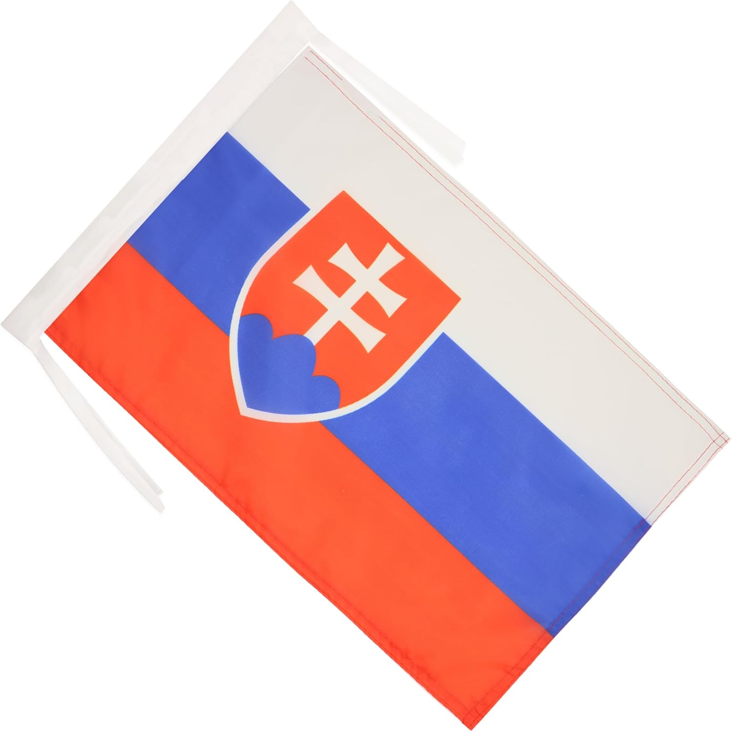 Slovakia Flag 18'' X 12'' Cords - Slovak Small Flags 30 X 45Cm - Banner 18X12 in - AZ FLAG image number 1