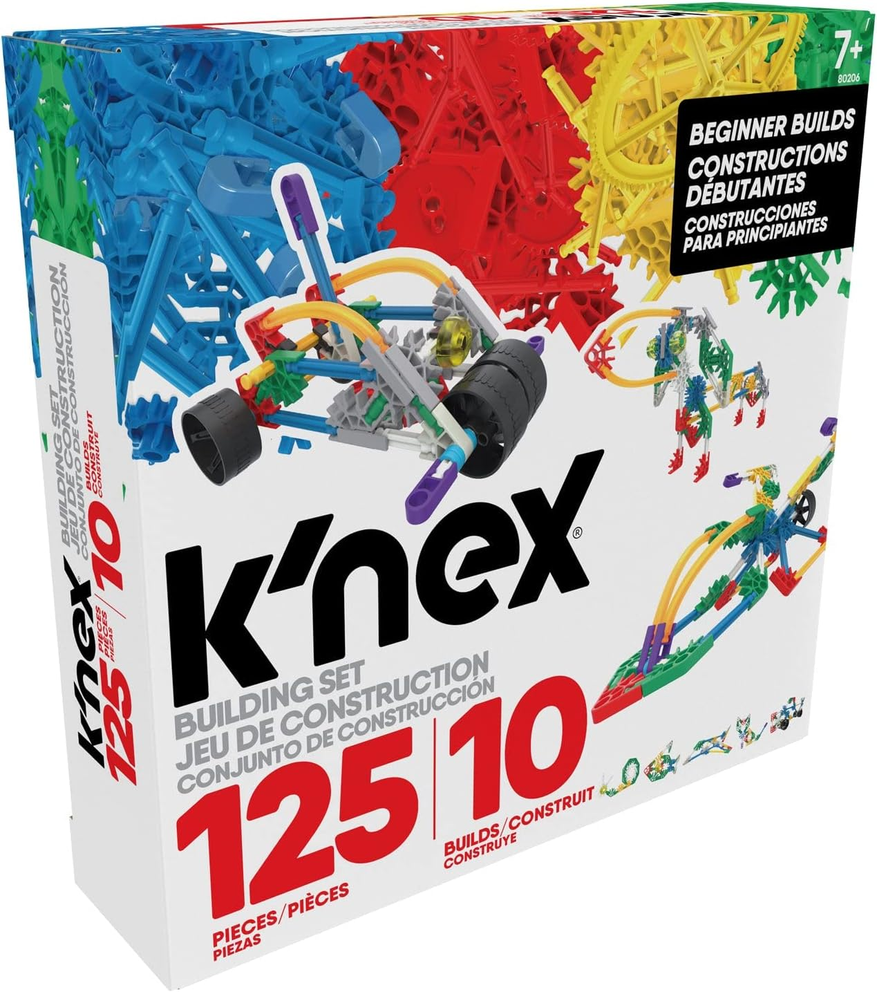 K'NEX - Beginner Builds 125 Pieces 10 Builds