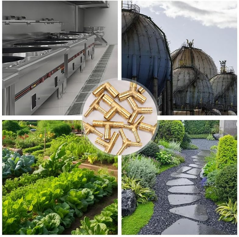 2Pcs 12Mm Brass Barbed Connector 90 Degree Elbow 1/4 BSP Male X 1/4 BSP Female - Heavy Duty Fuel/Hose Splitter, Universal Gas/Water/Oil Fittings for Garden/Irrigation/Boiler Systems image number 2