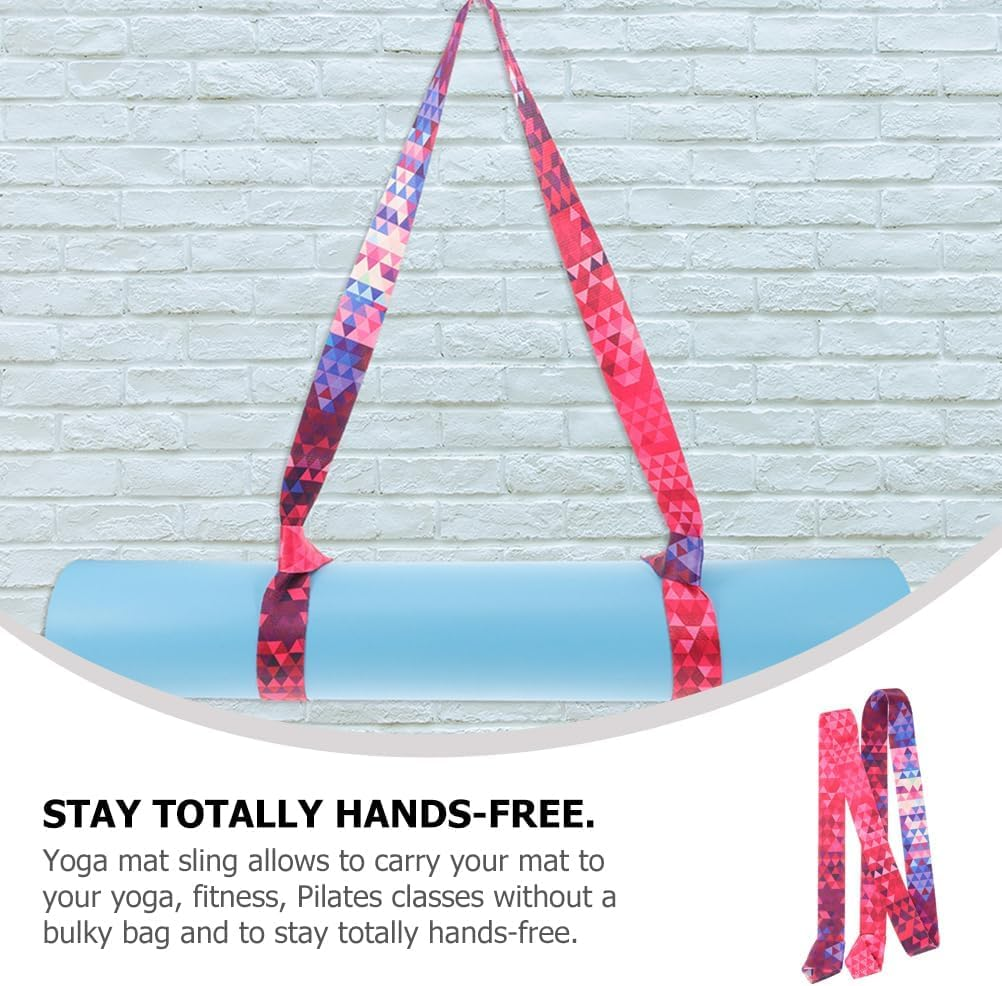 Beyolezi an Yoga Mat Strap for Carrying, Yoga Mat Carrier, Adjustable Yoga Mat Sling for Yoga Mat Exercise Mat - Dazzling Red image number 2