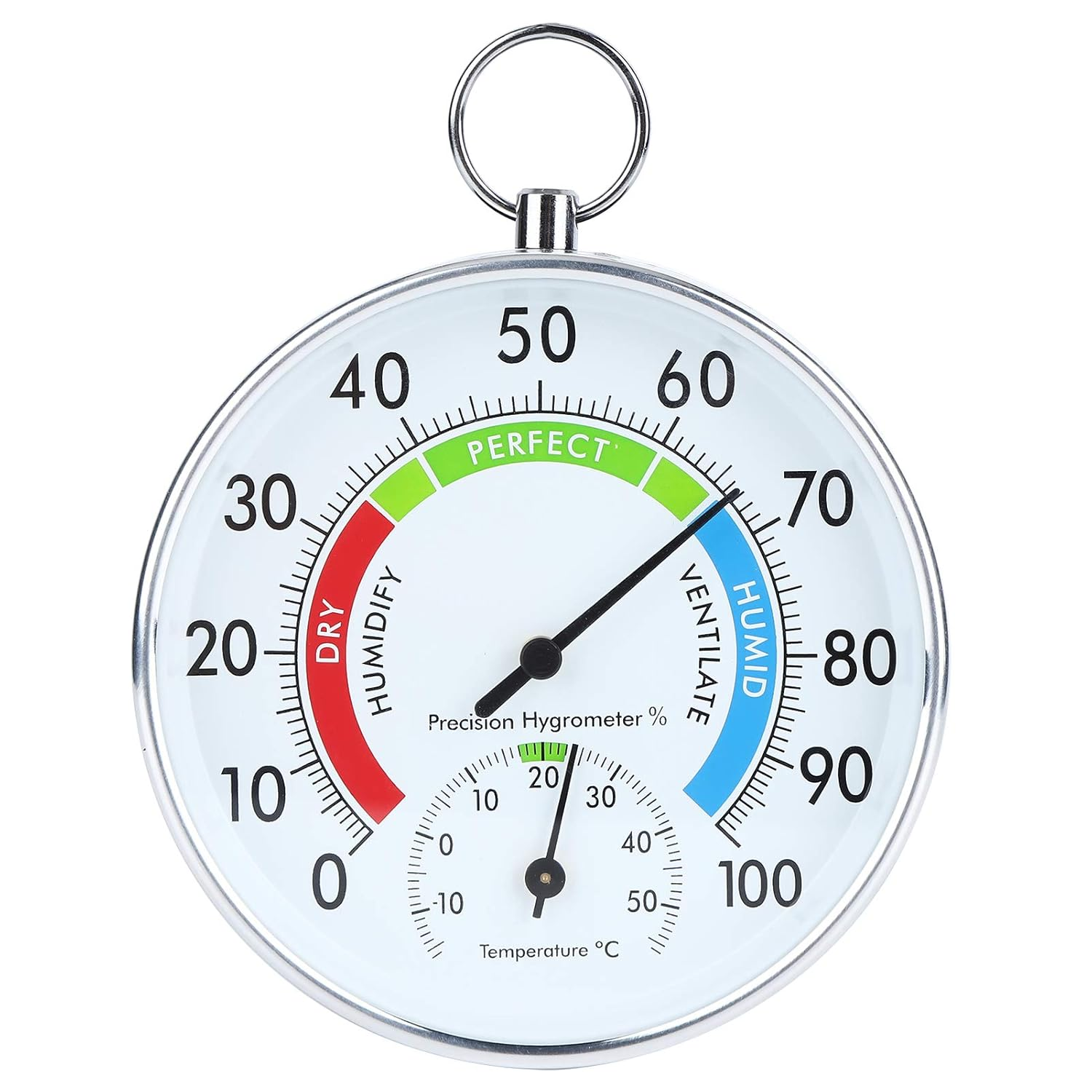 Temperature Humidity Meter Indoor Hygrometer Wall Hanging - Humidity & Temperature Control for Home Warehouse Office image number 5