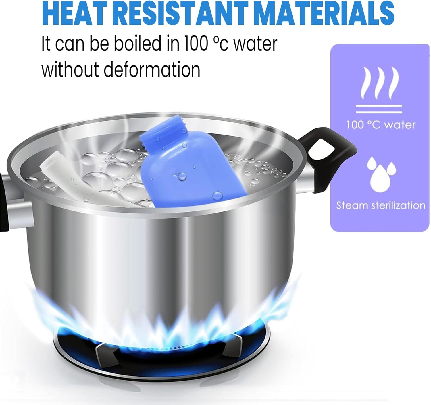 500Ml Portable Peri Bottle for Postpartum Care | Travel Bidet for Women | Perineal Cleansing Spray, Personal Hygiene Essentials for Hospital Bag & Home Use (Blue) image number 5