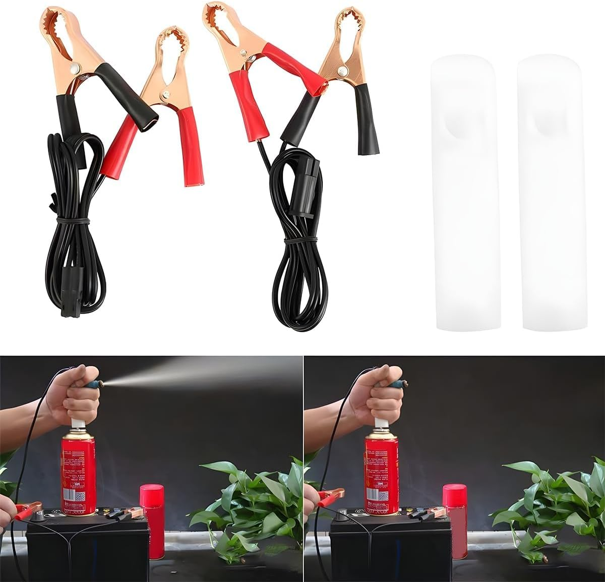 Flush Cleaner Adapter, Car Fuel Injector Nozzle Flush Cleaner, Automotive Diesel Gas Injectors Nozzle, Unlimited Pulse Cleaning Tool, Universal Car Accessories for Most Models image number 1