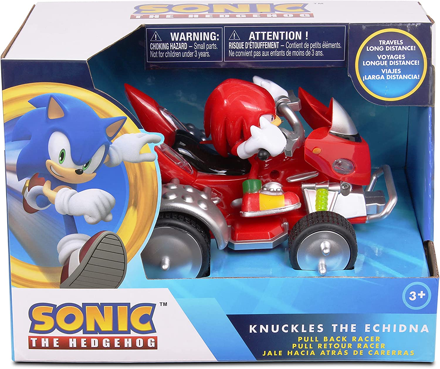 NKOK Sonic & Sega All-Stars Racing Pull Back Knuckles, Multi image number 3
