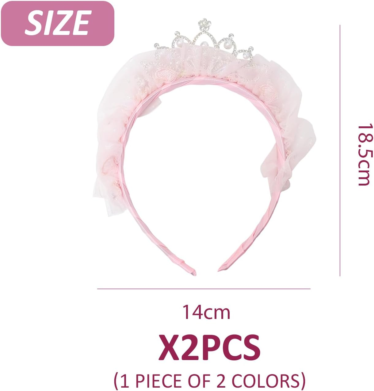 2 Crown Headbands, Elee and Elee Hair Accessories, Cute and Cute Hair Accessories, Clothing Accessories, Photo Props image number 5