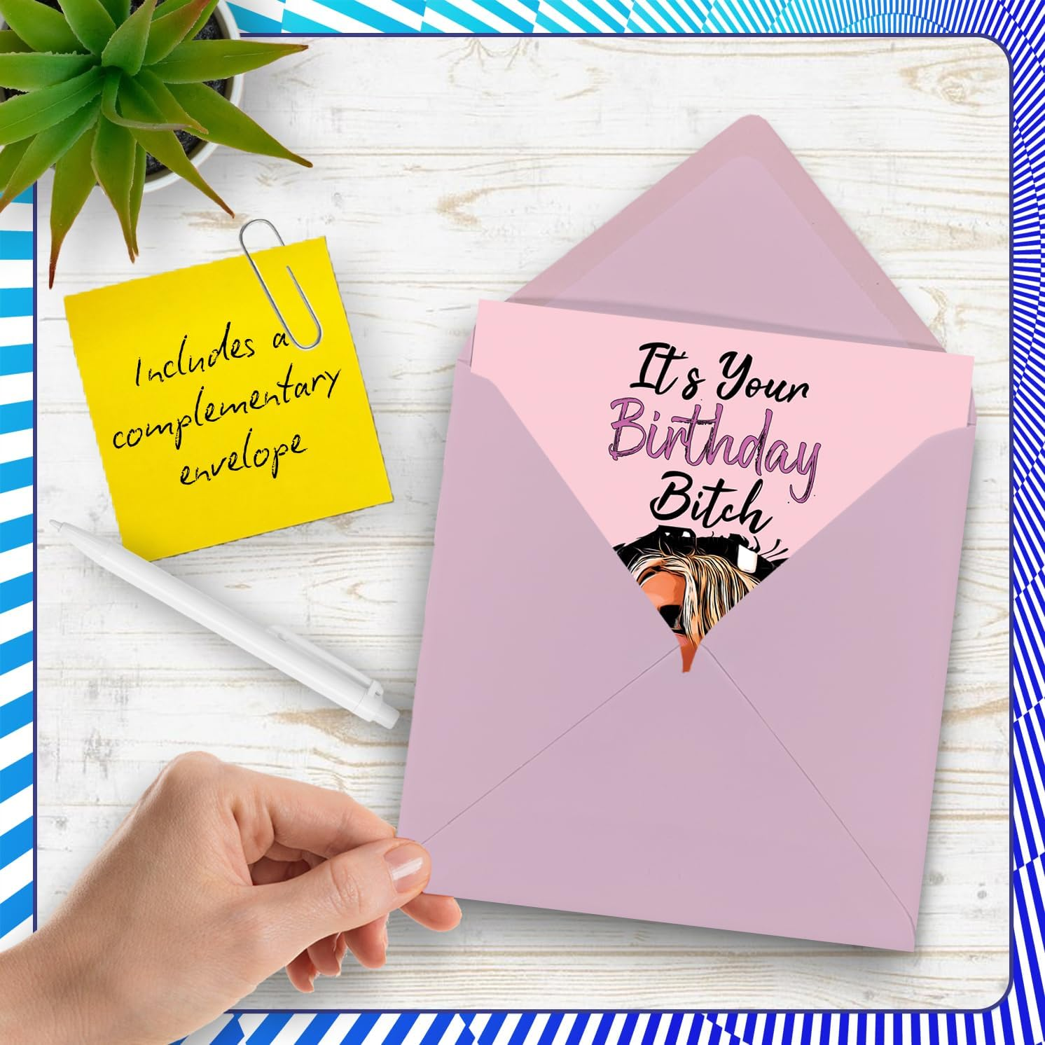 Funny Birthday Cards for Women Her - It'S Your Birthday B*Tch - Sassy Card for Sister Friend Colleague Mum Auntie Daughter Nanny, 145Mm Ladies Woman Bday Greeting Cards image number 4