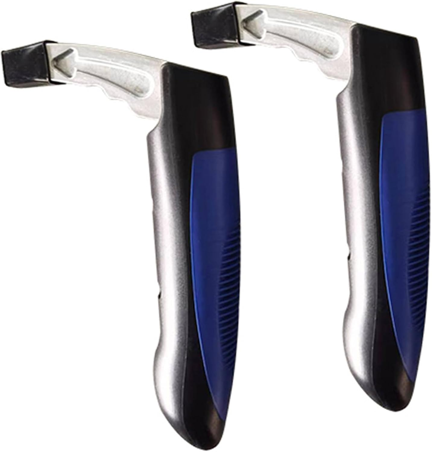 2 Pack Portable Vehicle Support Handle Assist, Multifunction Auto Vehicle Support Handle Insert Door Latch Car Handle for Getting in and Out of Car, Window Breaker Standing Mobility Aid for Car (Blue)