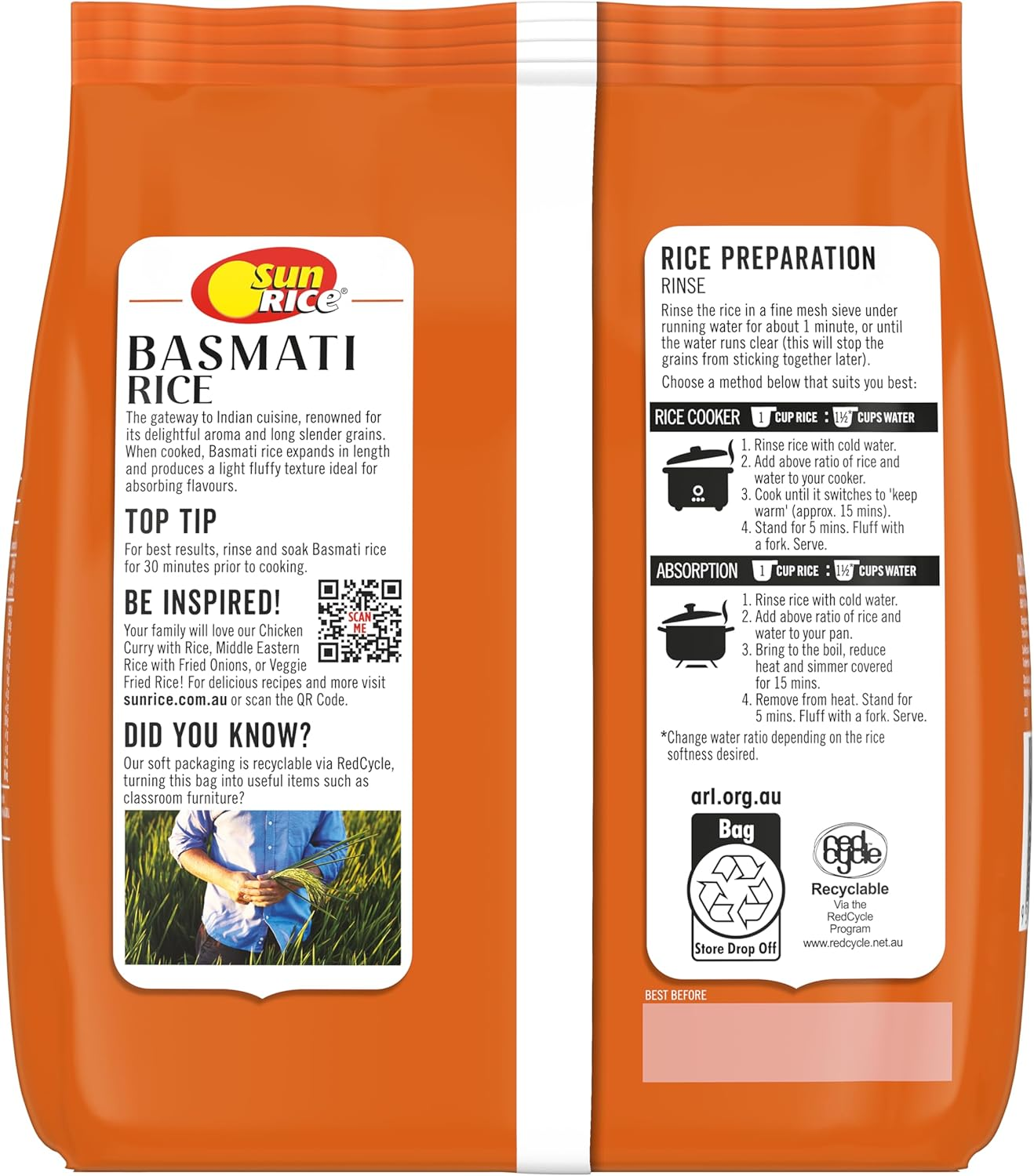 Sunrice Basmati Rice 2Kg image number 4