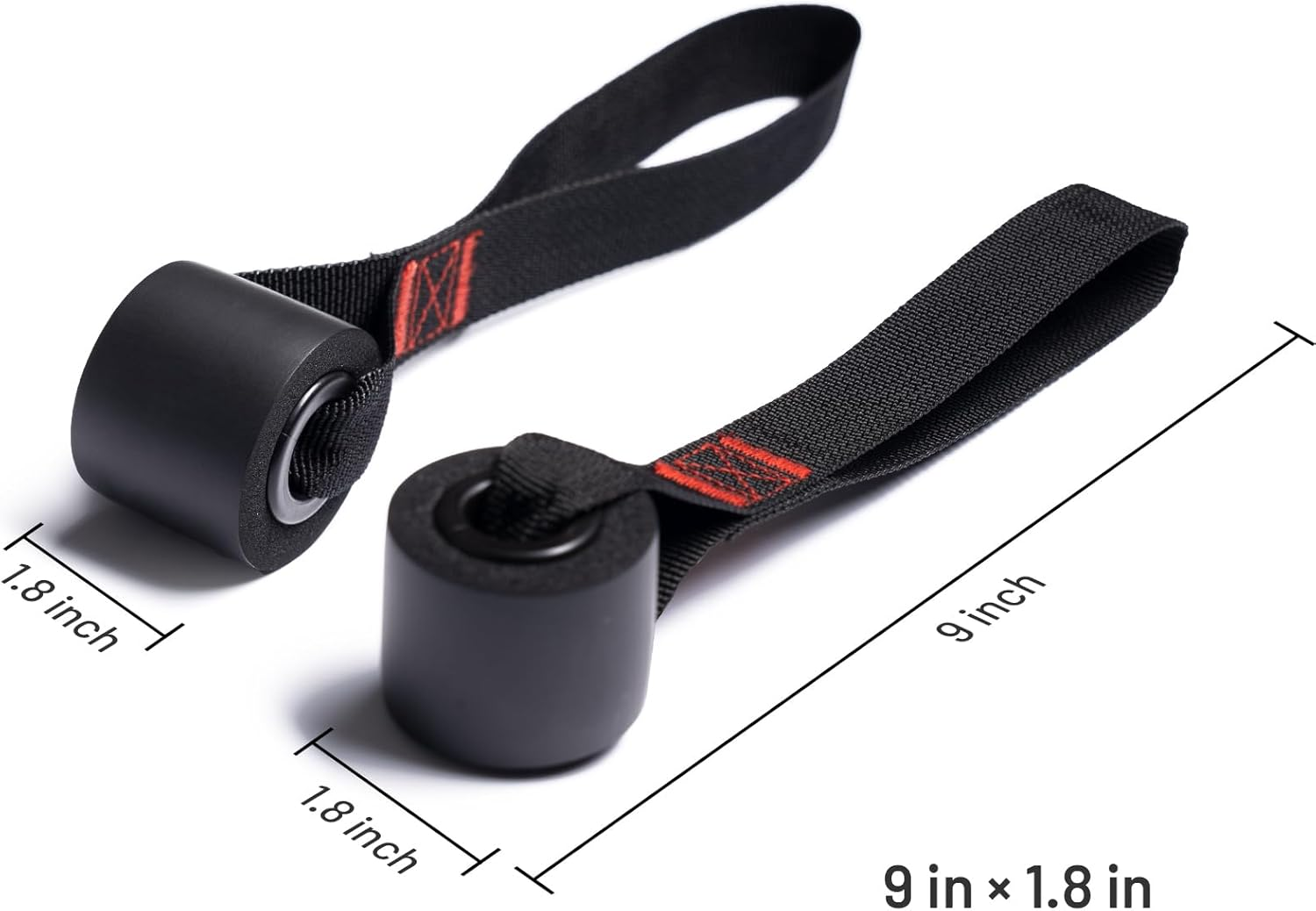 Slim Panda Door Anchor for Resistance Bands, Jamb Anchor Attachment for Exercise Bands,Workout Bands, Pull up Bands, Resistance Bands Door Anchor, Anti-Slip, Heavy Welded Rings, Strong Nylon Webbing image number 1