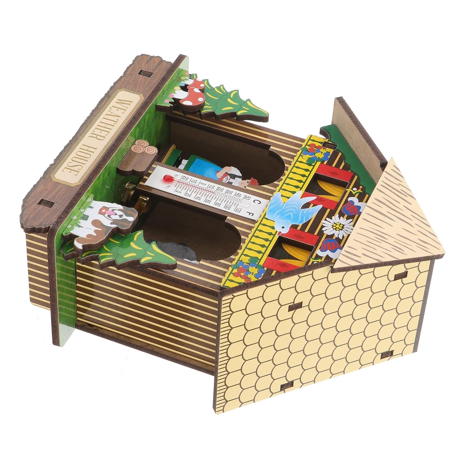 Wall Hanging Barometer Hygrothermograph Multifunctional Temperature Humidity for Indoor Use with Stylish Design Suitable for Home Office Decoration Random Color image number 2