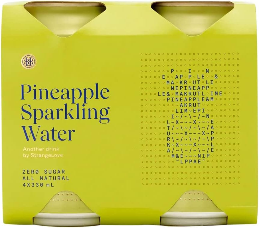 Strangelove Pineapple Sparkling Water Can 330Ml X 24 image number 1