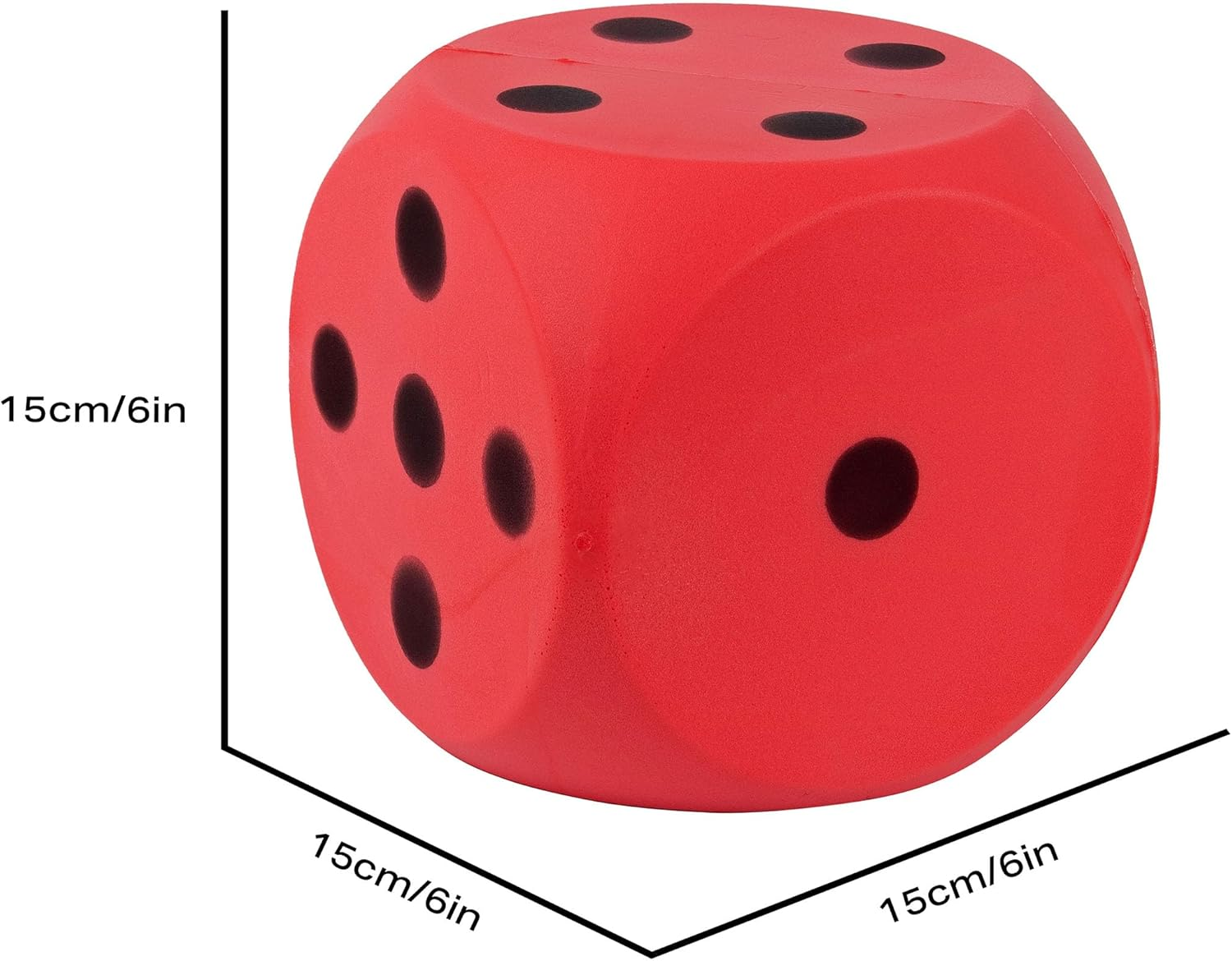 First-Play Foam Dice, Red, 15 Cm image number 3