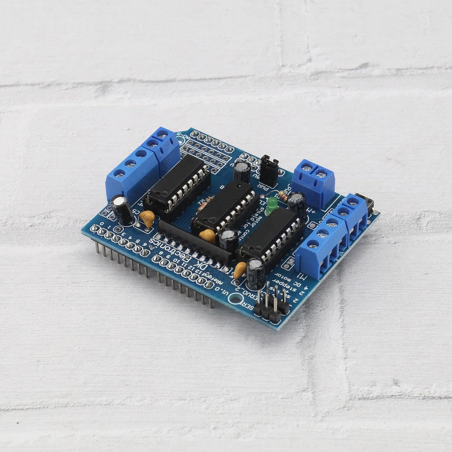 3Pcs L293D DC Motor Driver Module Shield Stepper Aideepen Motor Control Shield Module Stepper Motor Drive Shield Expansion Board image number 1