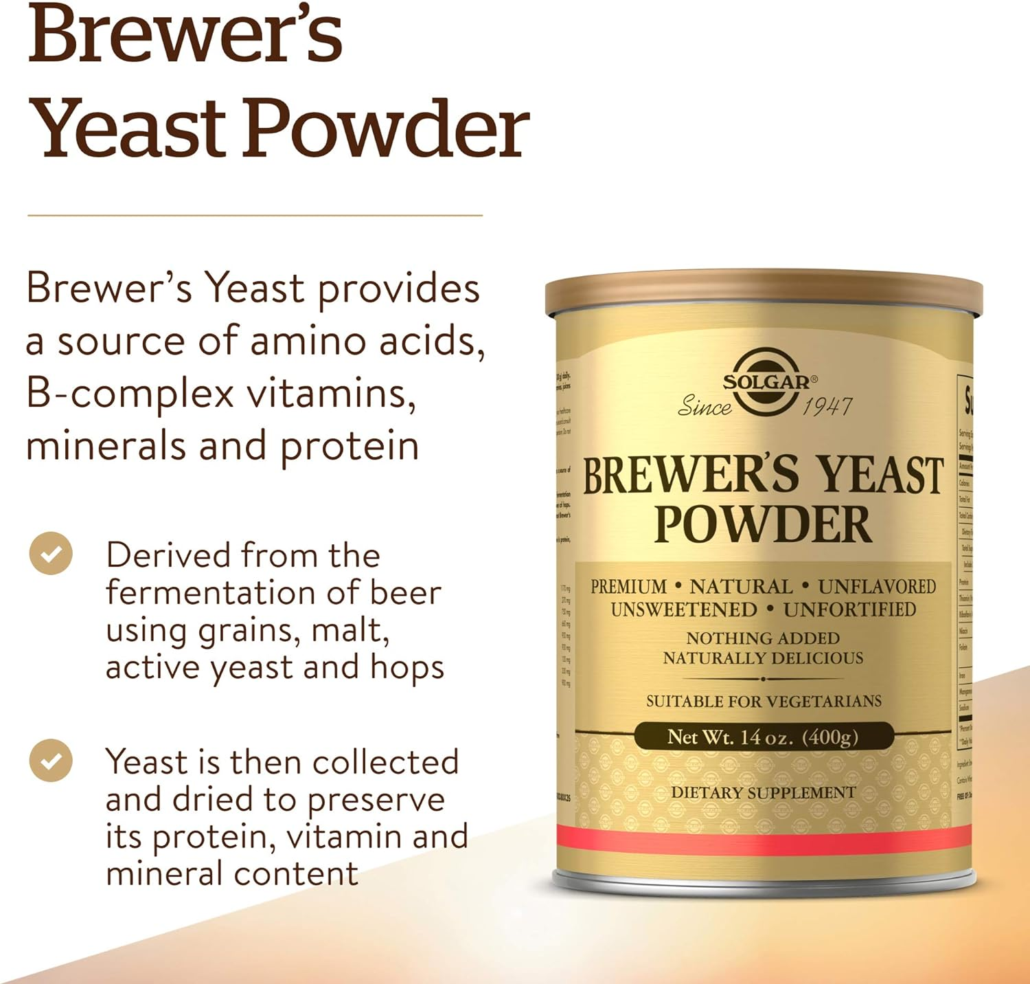 Solgar Brewer'S Yeast Powder 14 Oz