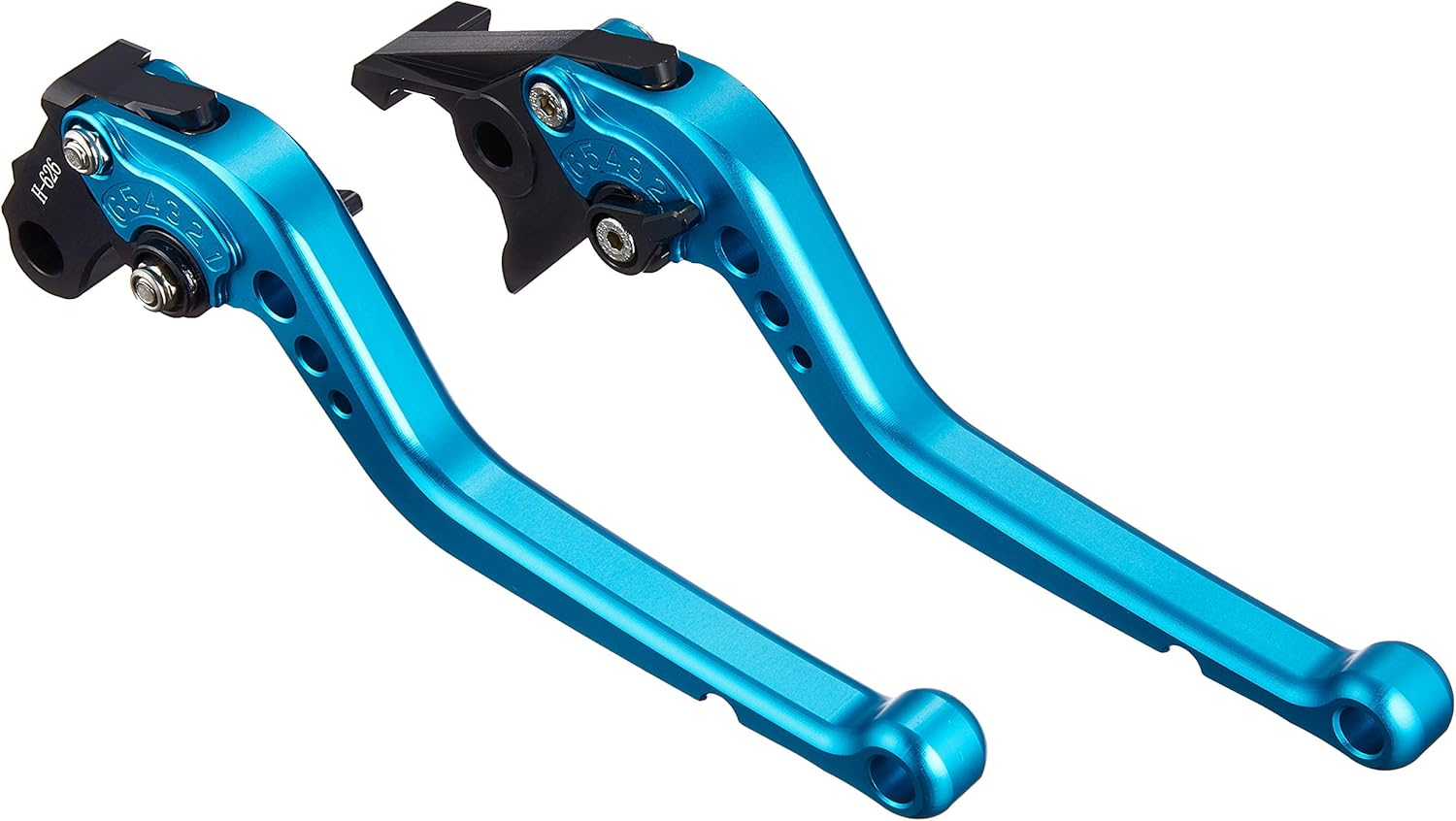 Bike Parts Center 910150 Billet Levers, Brake Levers, Clutch Levers, Universal Custom Lever Unit Set, Anodized Blue - Anodized Blue image number 2