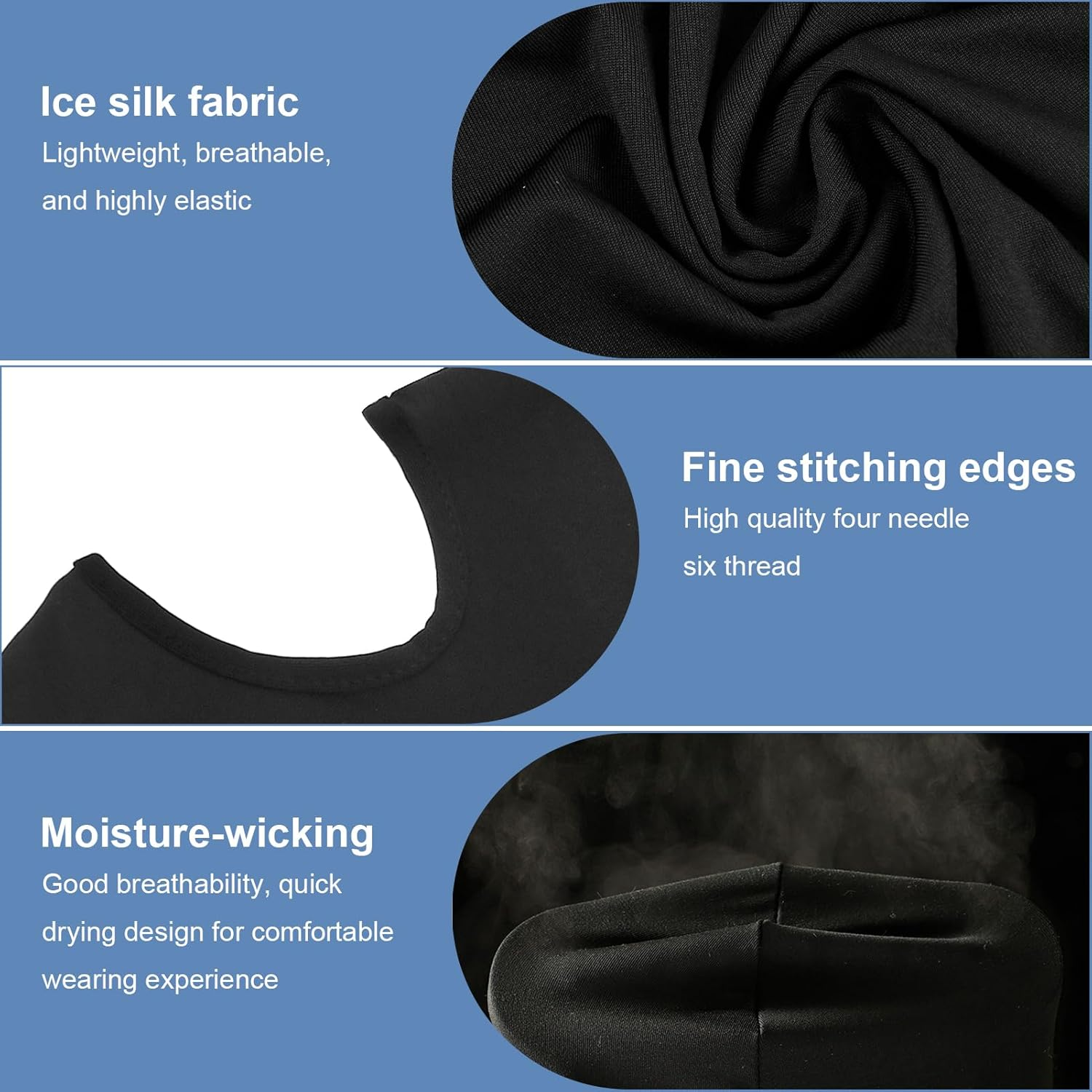 Coastalpure Balaclava Face Mask for Men & Women, Breathable Black Sun Protection for Motorcycle, Ski, Outdoor Sports, One Size Fits Most Adults (22-24In Head Circumference), Fits under Helmet image number 1