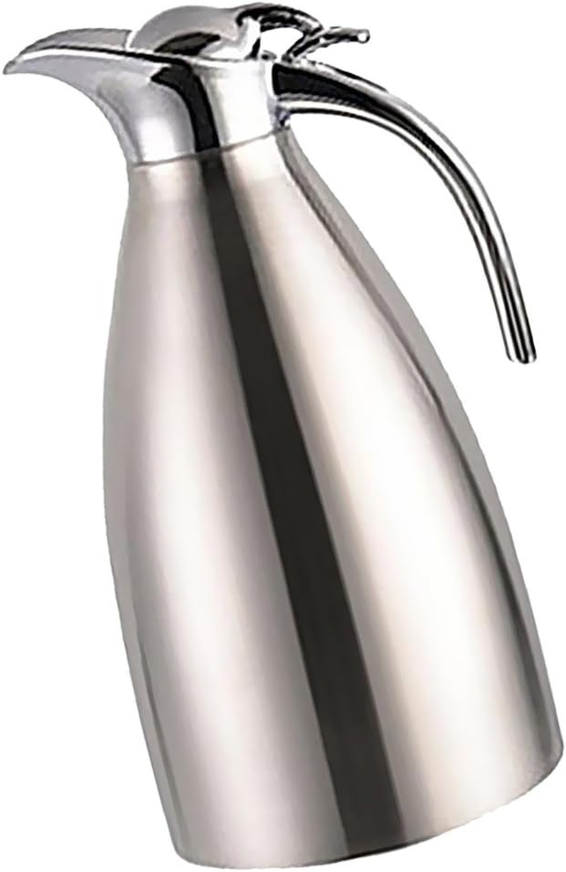 Stainless Steel 2L Vacuum Jug Thermal Carafe Insulated Coffee Pot Water Jug For image number 6