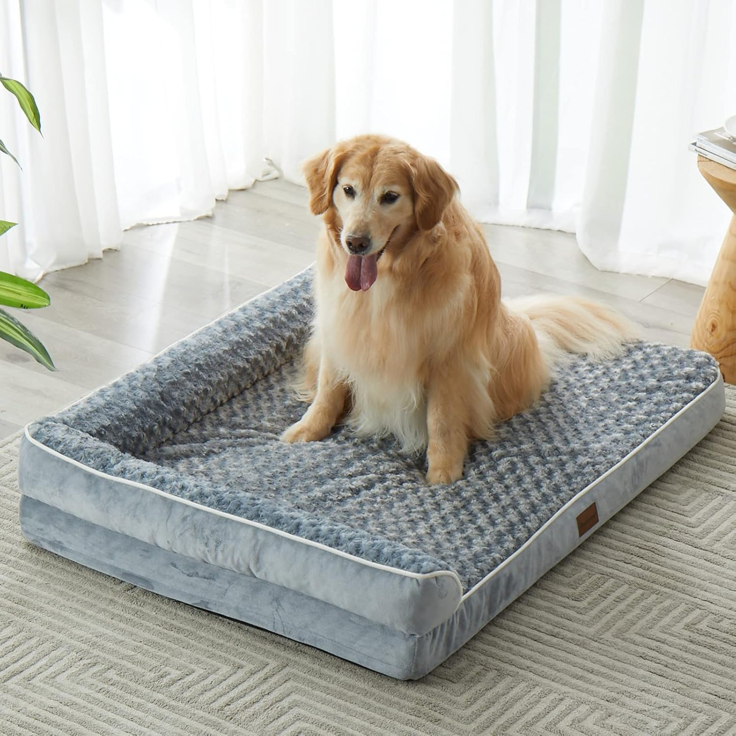 BFPETHOME Orthopedic Waterproof Sofa Dog Bed for Large Dogs &ndash; Removable Washable Cover, Waterproof Lining, Nonskid Bottom, Comfortable Pet Bed for Large Breeds. image number 3