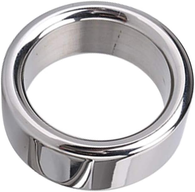 FST Stainless Steel Cock Ring Male Delaying Ejaculation Penis Ring, 1.18'' image number 6
