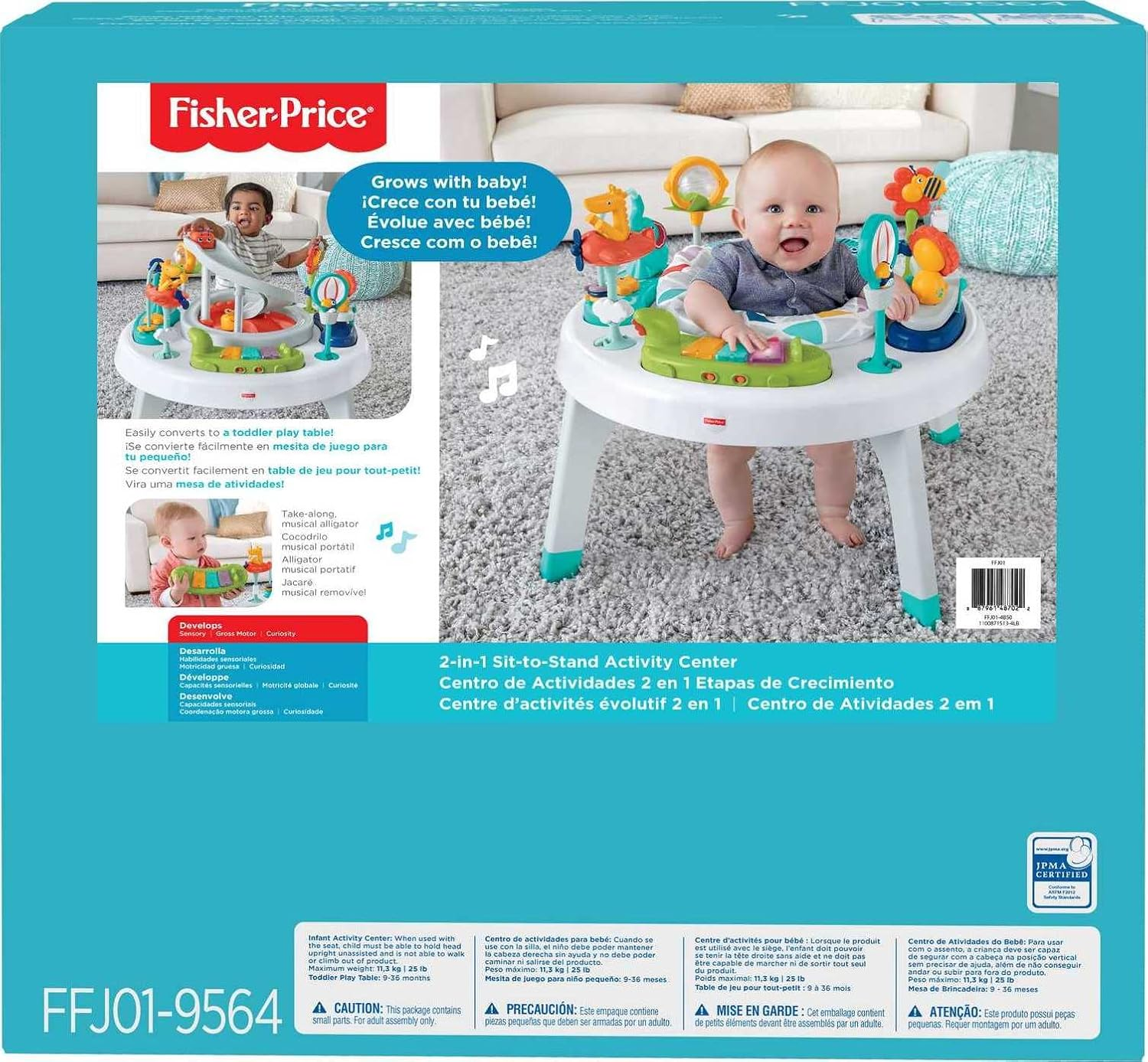 Fisher Price - 2-In-1 Sit-To-Stand Activity Center image number 5