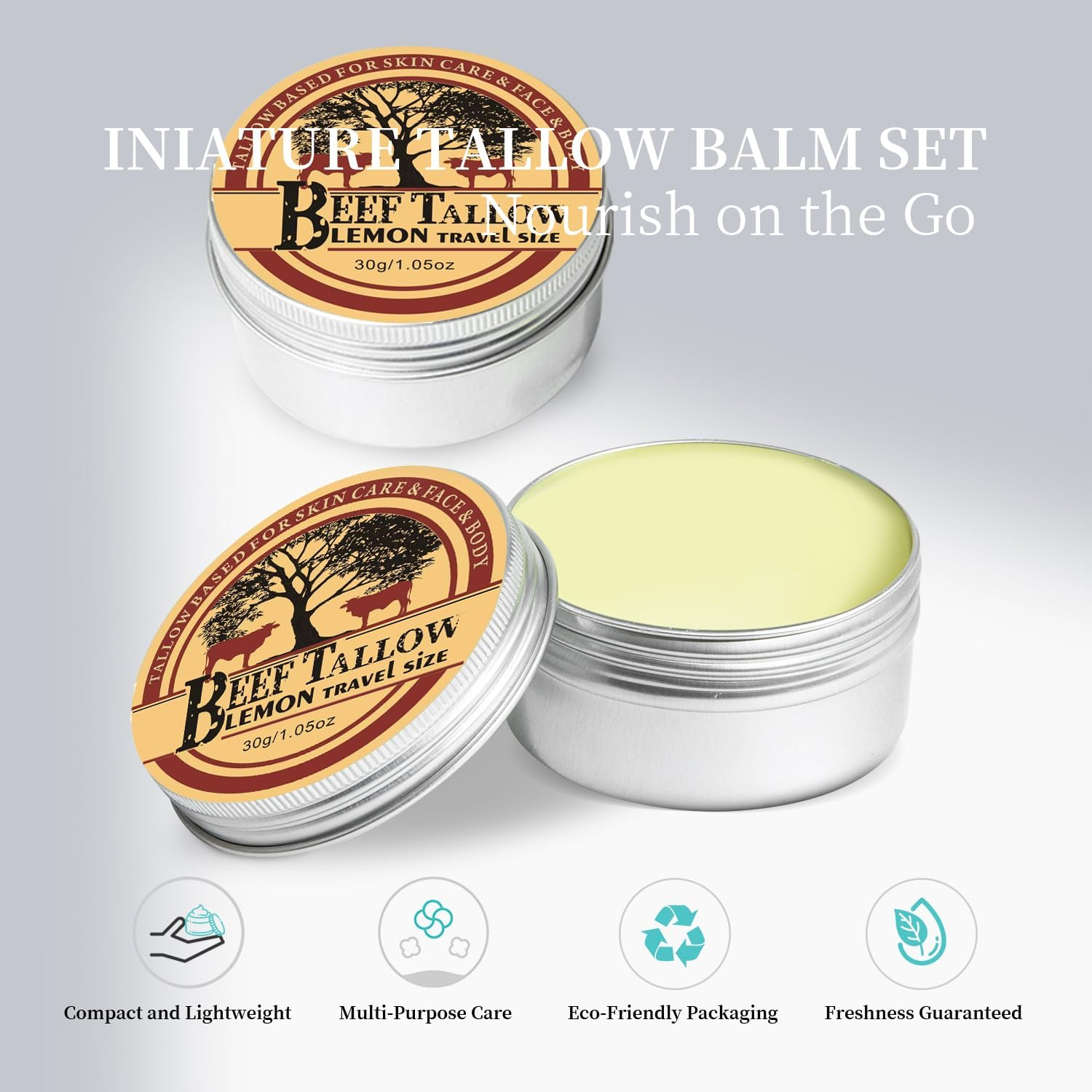 Beef Tallow, Tallow and Honey Balm, Beef Tallow for Skin, Organic Beef Tallow Balm Raw Wild Honey Moisturizer for Skin Full Body image number 5
