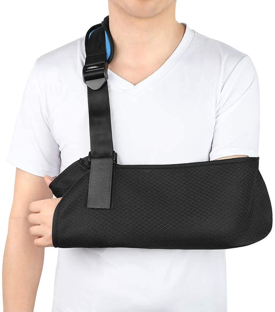 Arm Sling, Arm Support for Adults, Breathable Shoulder Immobilizer Elbow Arm Support for Broken Arm, Wrist, Elbow, Shoulder Injury, Available for Women and Men image number 1
