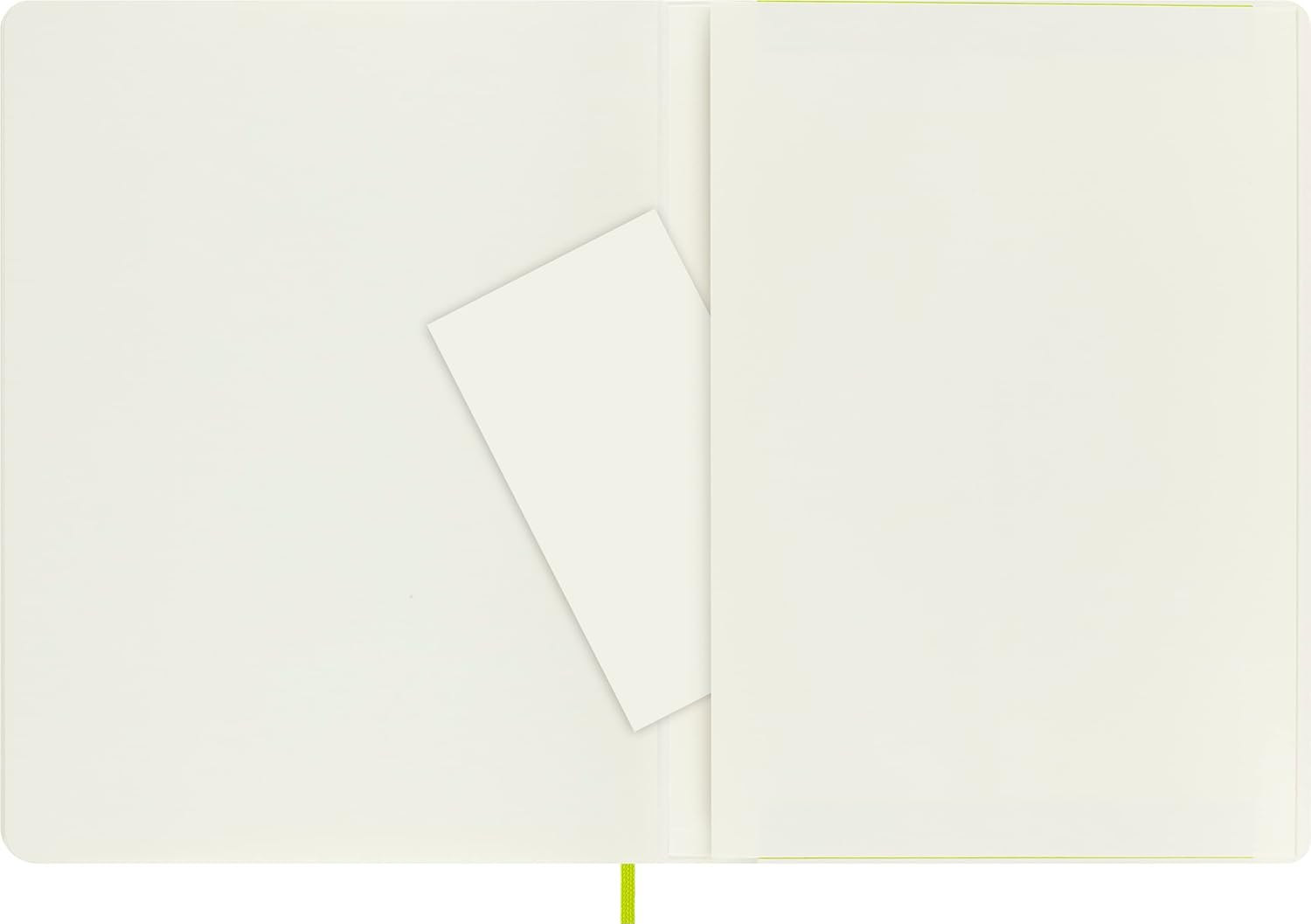 Moleskine Classic Soft Cover Plain Notebook, Lemon Green, Extra Large image number 7