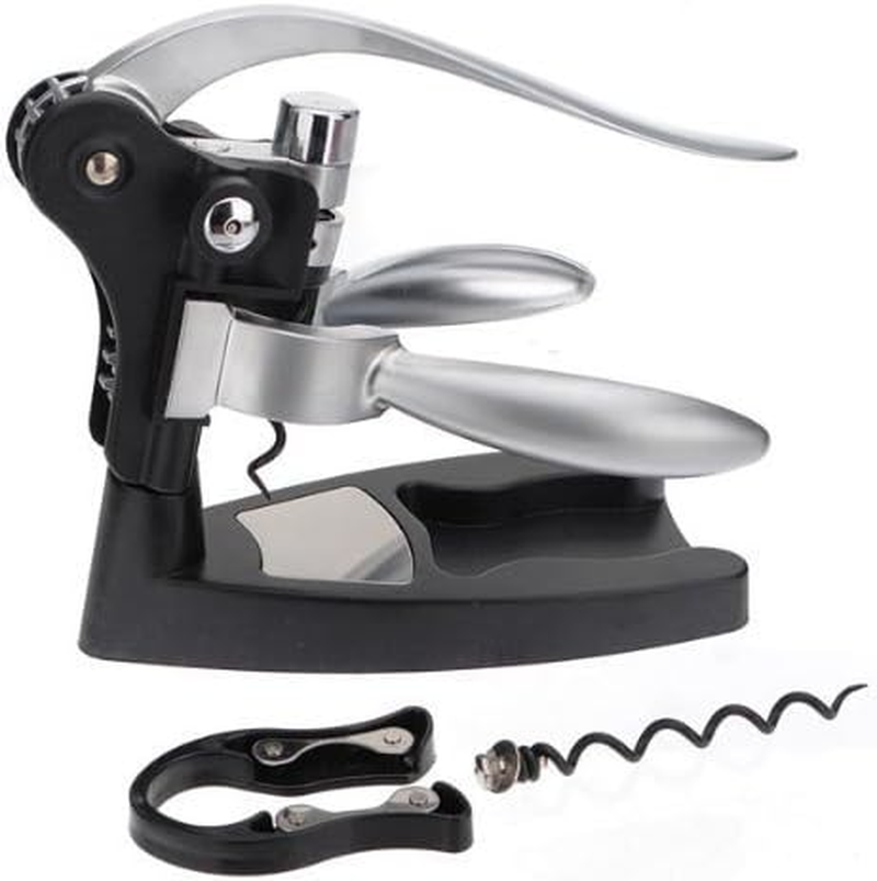 Gearmax Lever-Arm Rabbit Corkscrew Premium Wine Bottle Opener with Foil Cutter image number 3