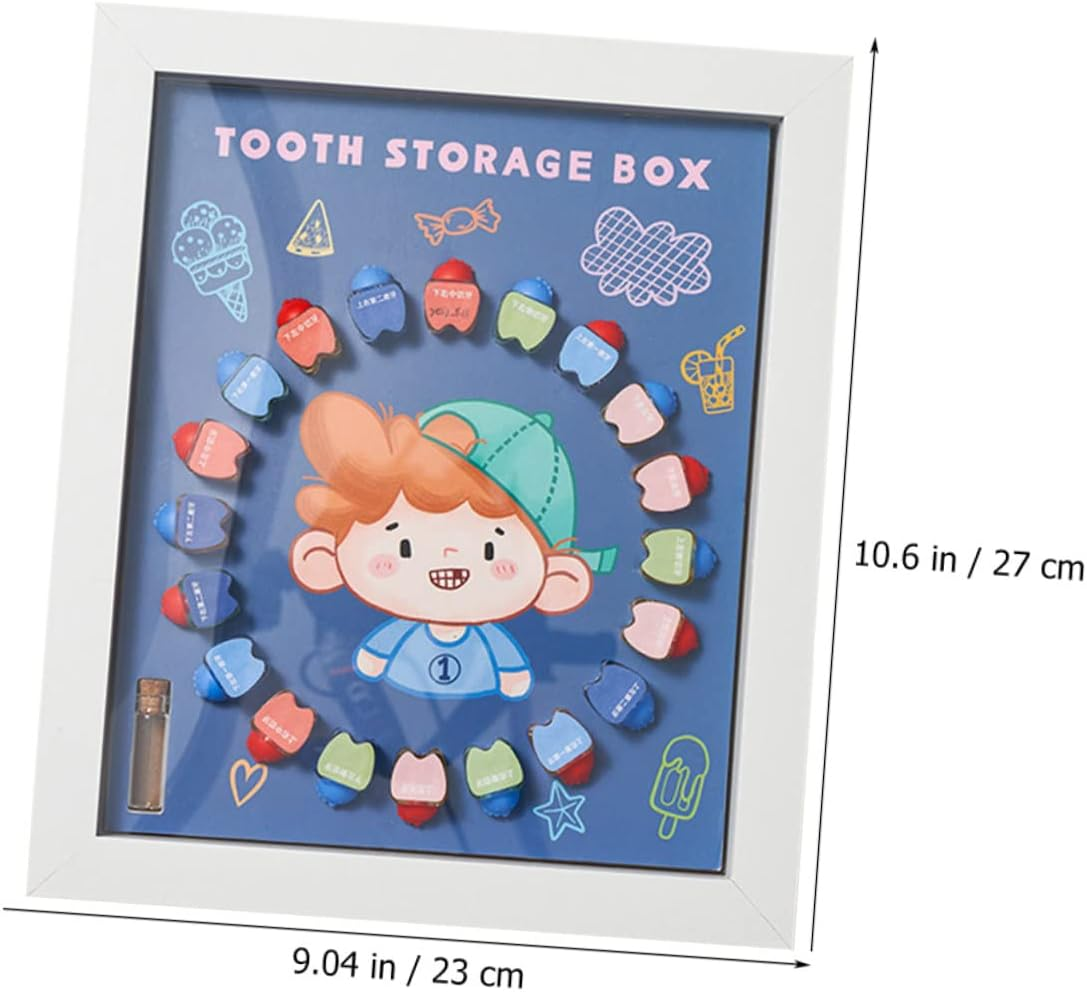 First Tooth Keepsake Box Tooth Case for Boys and Girls Trinket Box Holder Fairy Saver