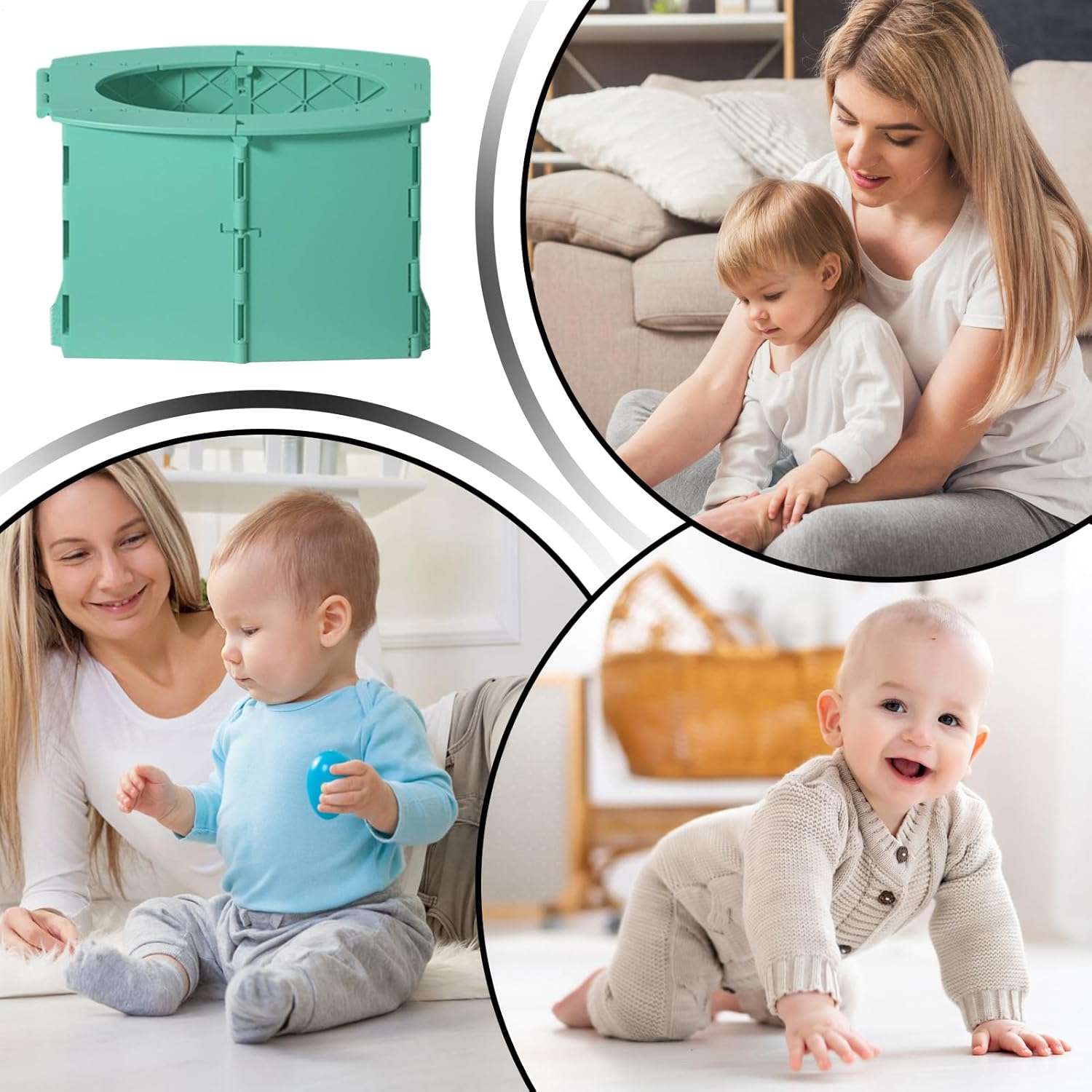 Travel Potty for Kids | Portable Potty for Kids - Folding Bucket Reusable Toilet for Daily Road Trips Airplane Camping Hotel Tent Bathroom Indoor Outdoor