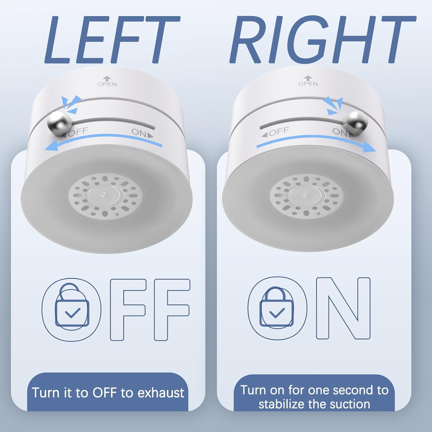 VENINGO Magnetic Vacuum Car Phone Holder, 360&deg; Rotatable Foldable and Retractable Double-Sided Suction Cell Phone Stand Dashboard Mount for Car/Kitchen/Office Mirror Mount Fit All Smartphones, White image number 1