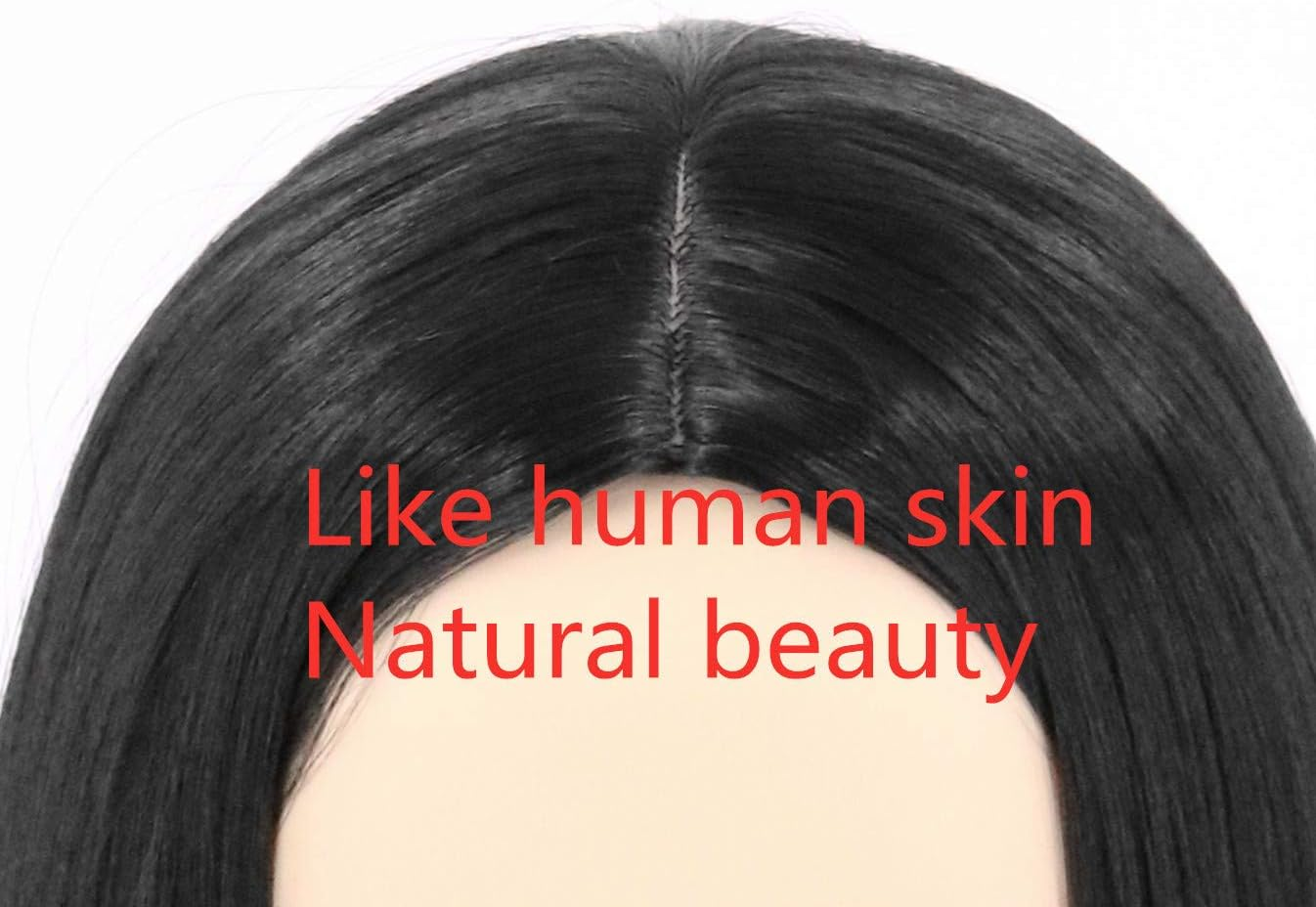 Topcosplay 26 Inch Long Black Straight Wig for Women Cher Wig Halloween Cosplay Synthetic Wigs (Black) image number 5