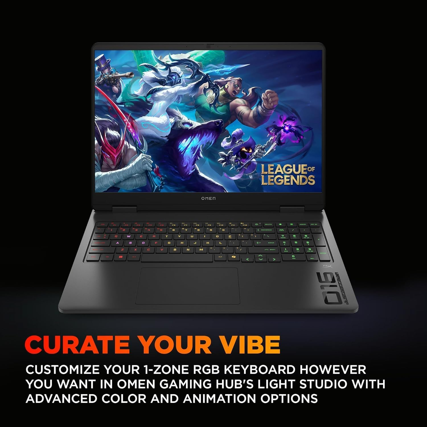 HP 16&Prime; OMEN Gaming Laptop, 240 Hz IPS Display, AMD Ryzen 9 8940HX Processor, 32 GB RAM, 1 TB SSD, NVIDIA Geforce RTX 5060, Windows 11 Home, 2.44 Kg, Shadow Black, C25KGPA image number 2