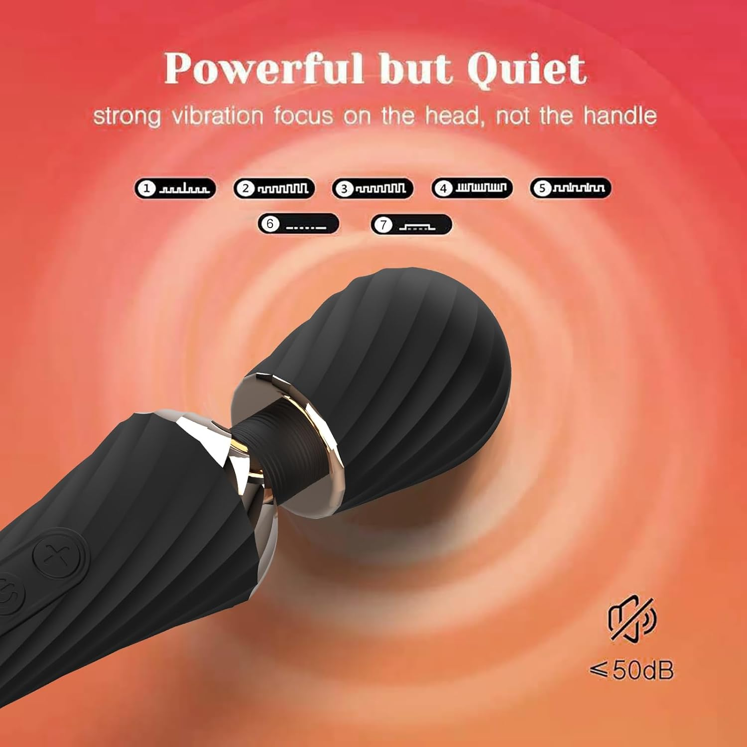 Lovaine Sex Vibrator,Cordless High-Power Wand Massager for Clitoral Stimulation, Quiet & Waterproof Adult Sex Toys for Women & Couples, Personal Vibrator for Full-Body Massage & Intimate Pleasure image number 5