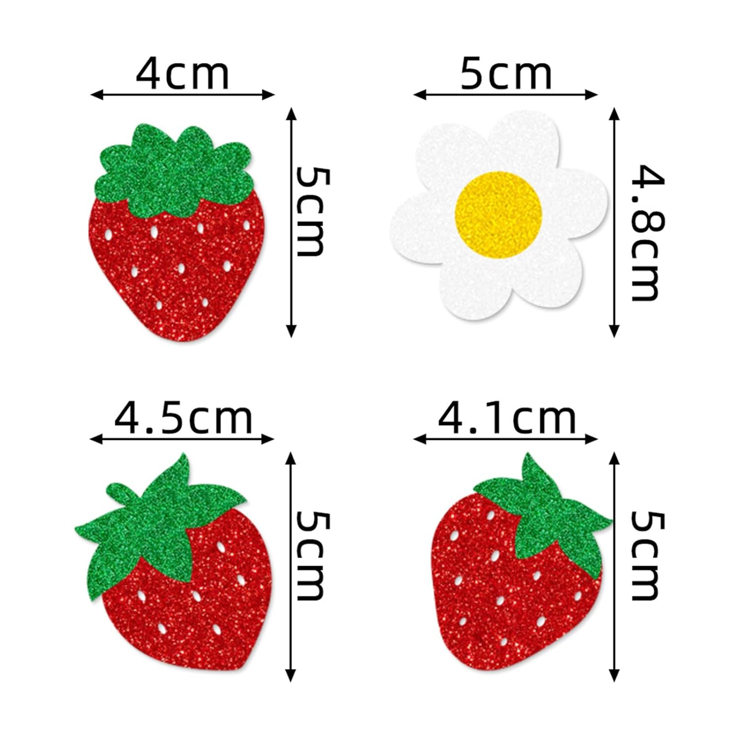 44PCS Strawberry Party Decorations Strawberry Theme Banner Party Kit Birthday Cake Cupcake Toppers Decor for Summer Fruit Themed Party Supplies for Girl Lady Women Birthday image number 2