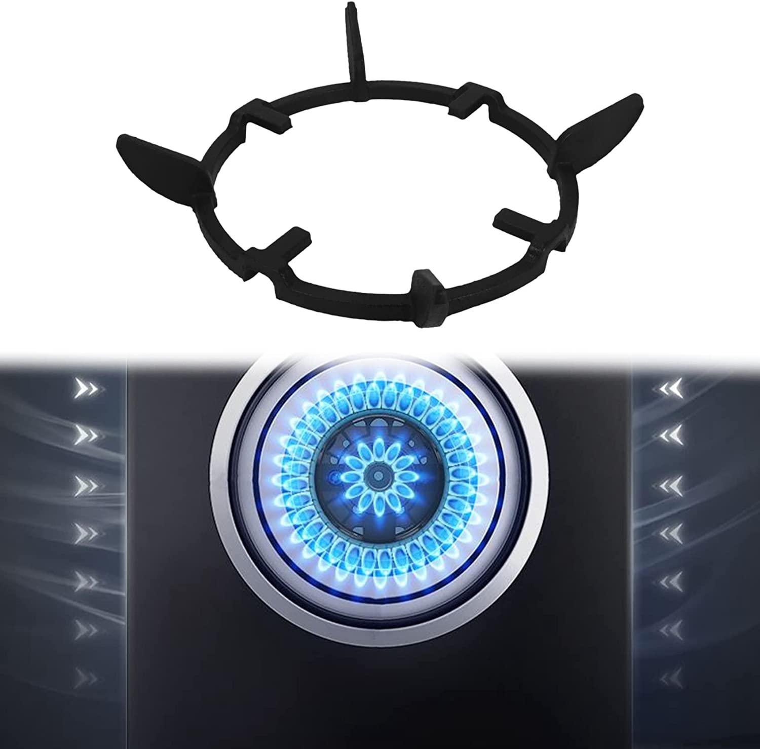 Wok Stand Supports Iron Burners Stove Ring Ranges Wok Support for Kitchen Stove image number 5