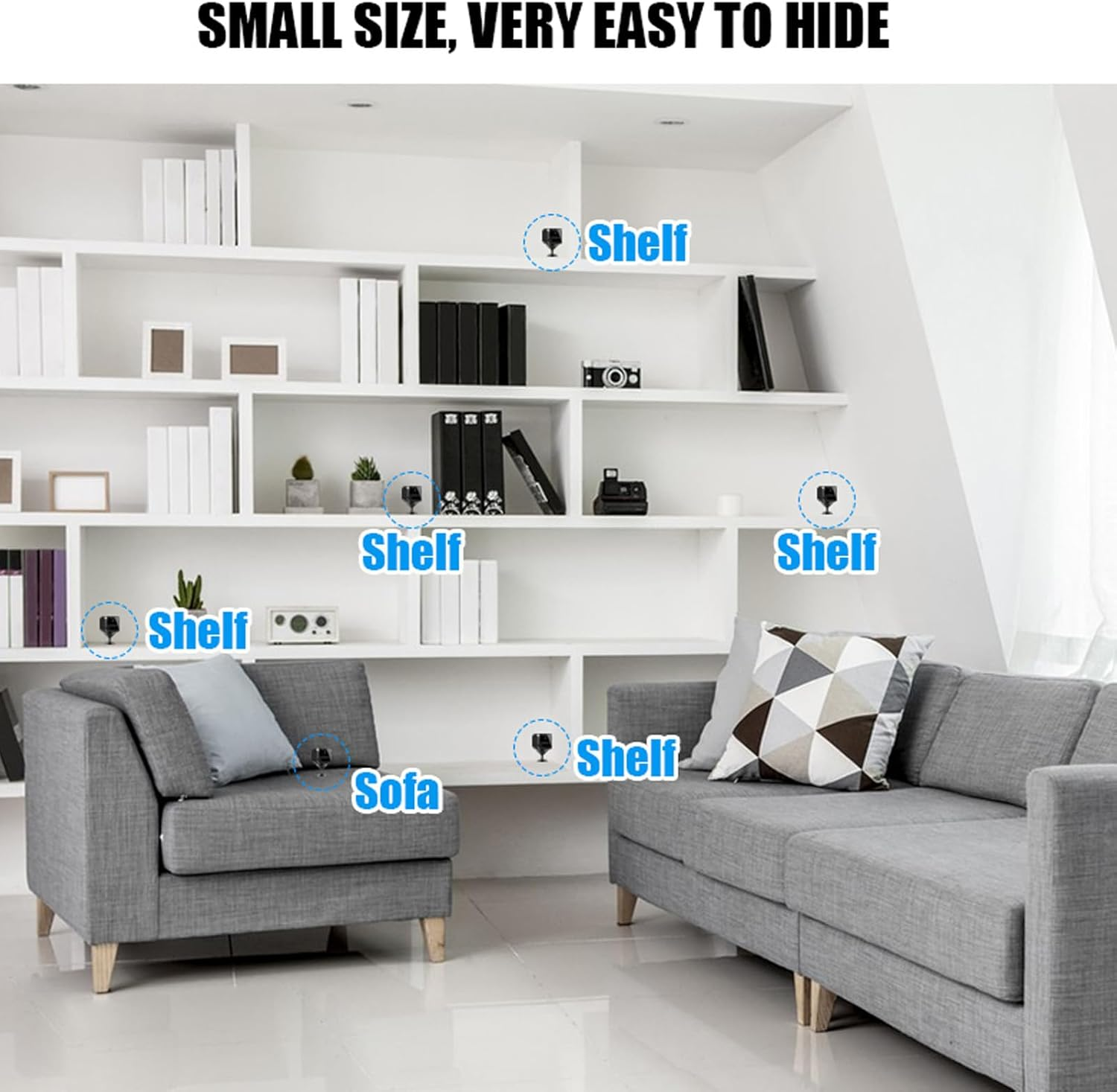 4G LTE Cellular Security Camera, 2 Way Talk Indoor Surveillance Camera for Home Security, SIM & SD Card Not Included, 1080P Night Vision, Motion Detection, 120&deg; Wide image number 5