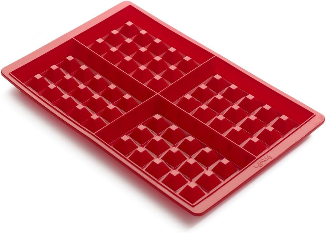L&eacute;ku&eacute; Waffle Mould, Set of 2, Red image number 3