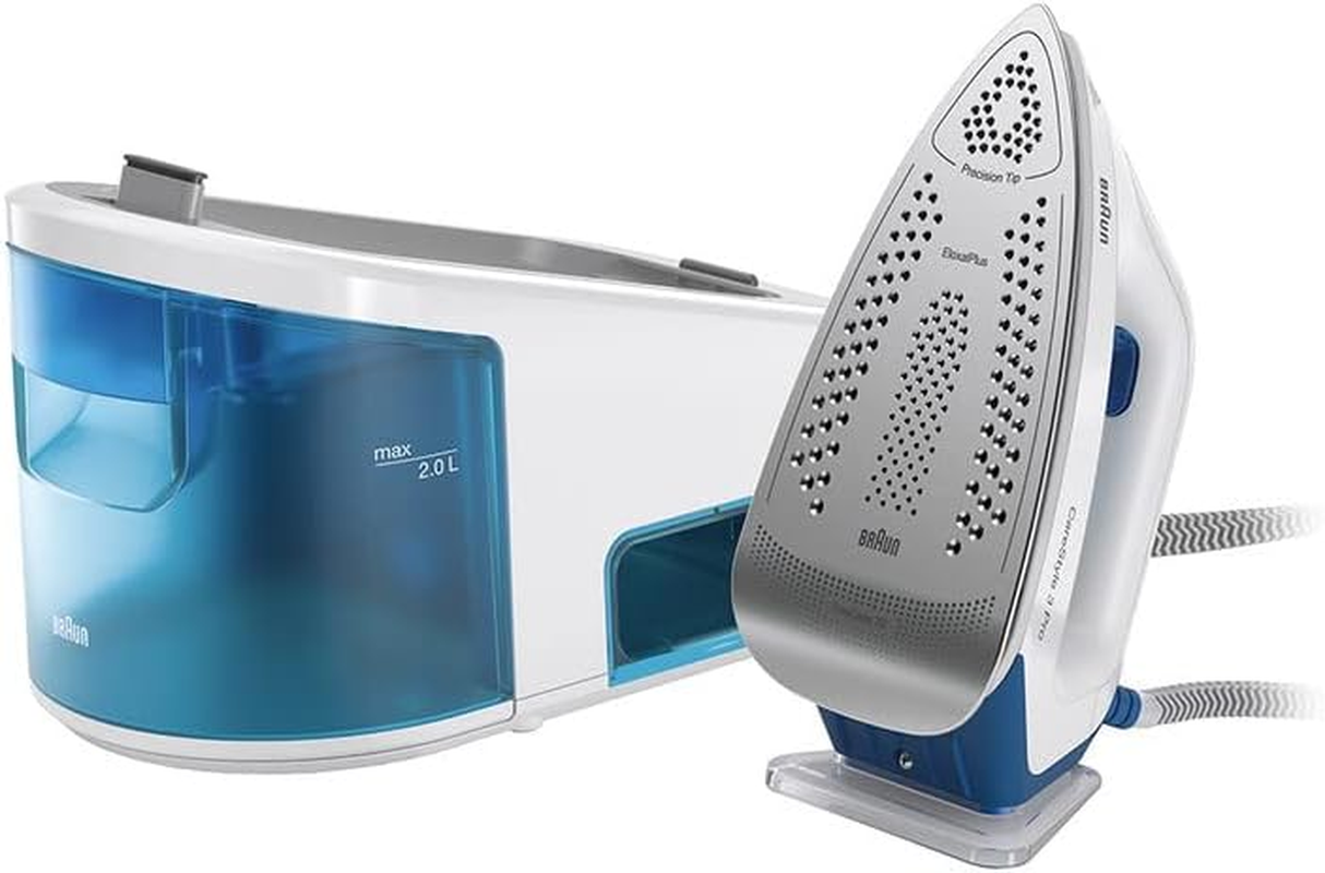 Braun Household Carestyle 3 Pro Steam Generator Iron IS3157BL, with Freeglide 3D Technology, Smart Icaremode for Ironable Fabrics, Vertical Steaming, anti Drip, 2L Detachable Water Tank, 2400W, Blue image number 6