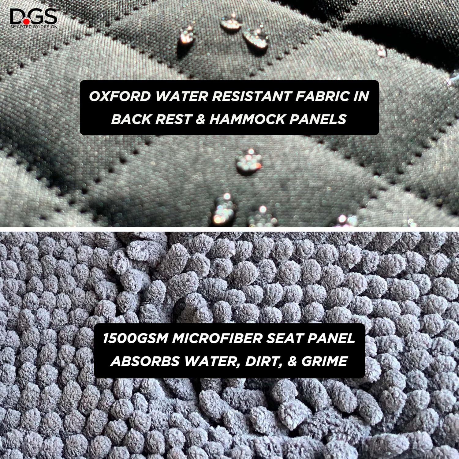 DGS Dog Car Seat Cover, Grey image number 5