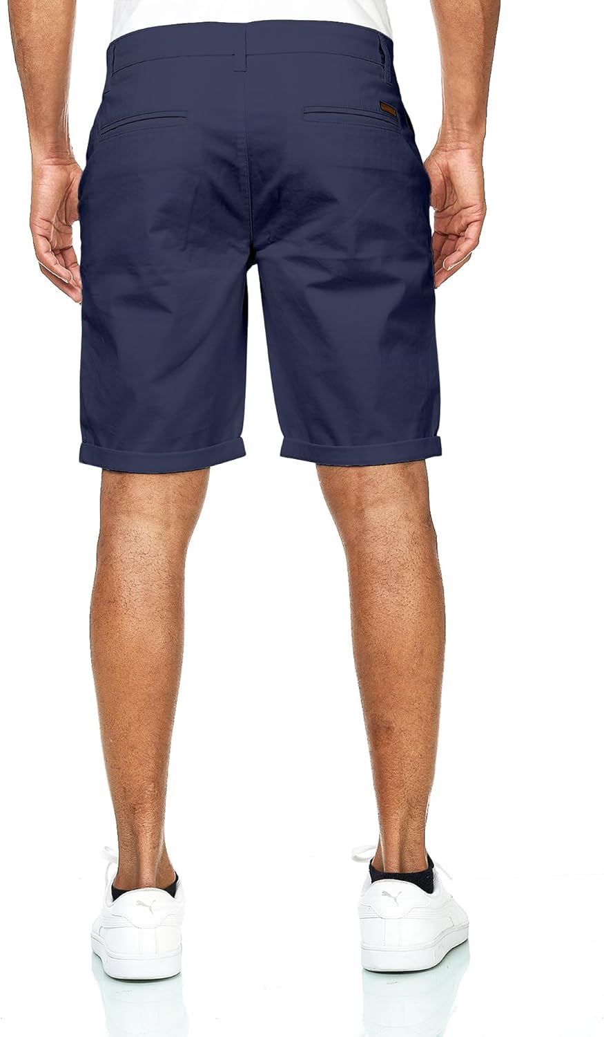 Smith & Solo Men'S Short Trousers - Chino Shorts Cotton Bermuda Trousers Summer Running Shorts Men'S Sports Training Trousers (Navy, S), Navy, S image number 5