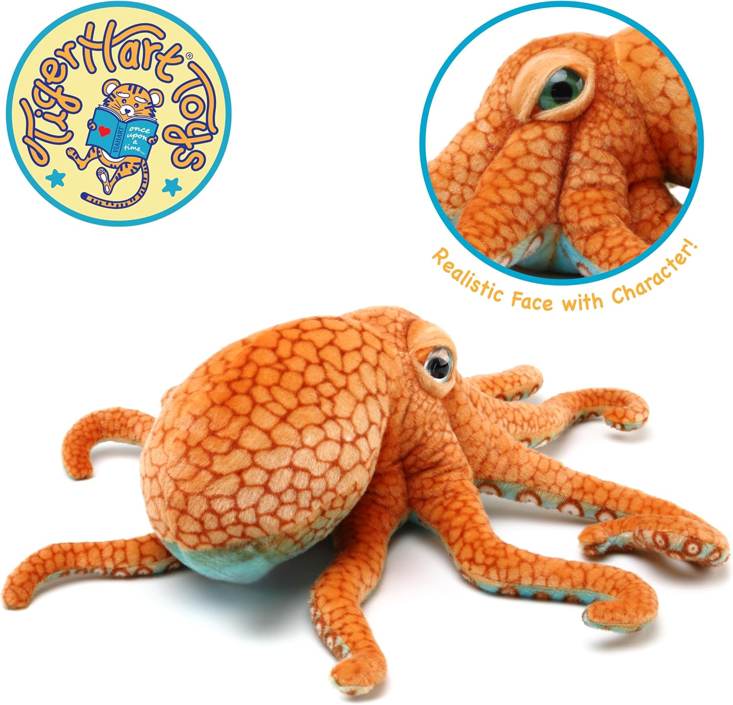 Olympus the Octopus - 18 Inch Stuffed Animal Plush image number 2