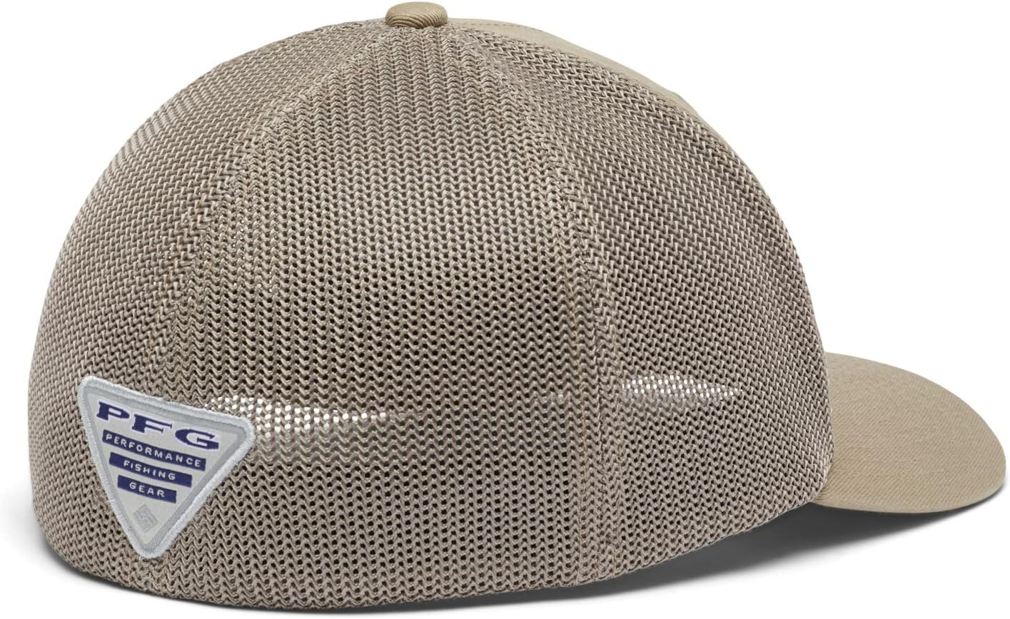 Columbia Unisex PFG Mesh Fish Flag Ball Cap, Tusk, S/M image number 3
