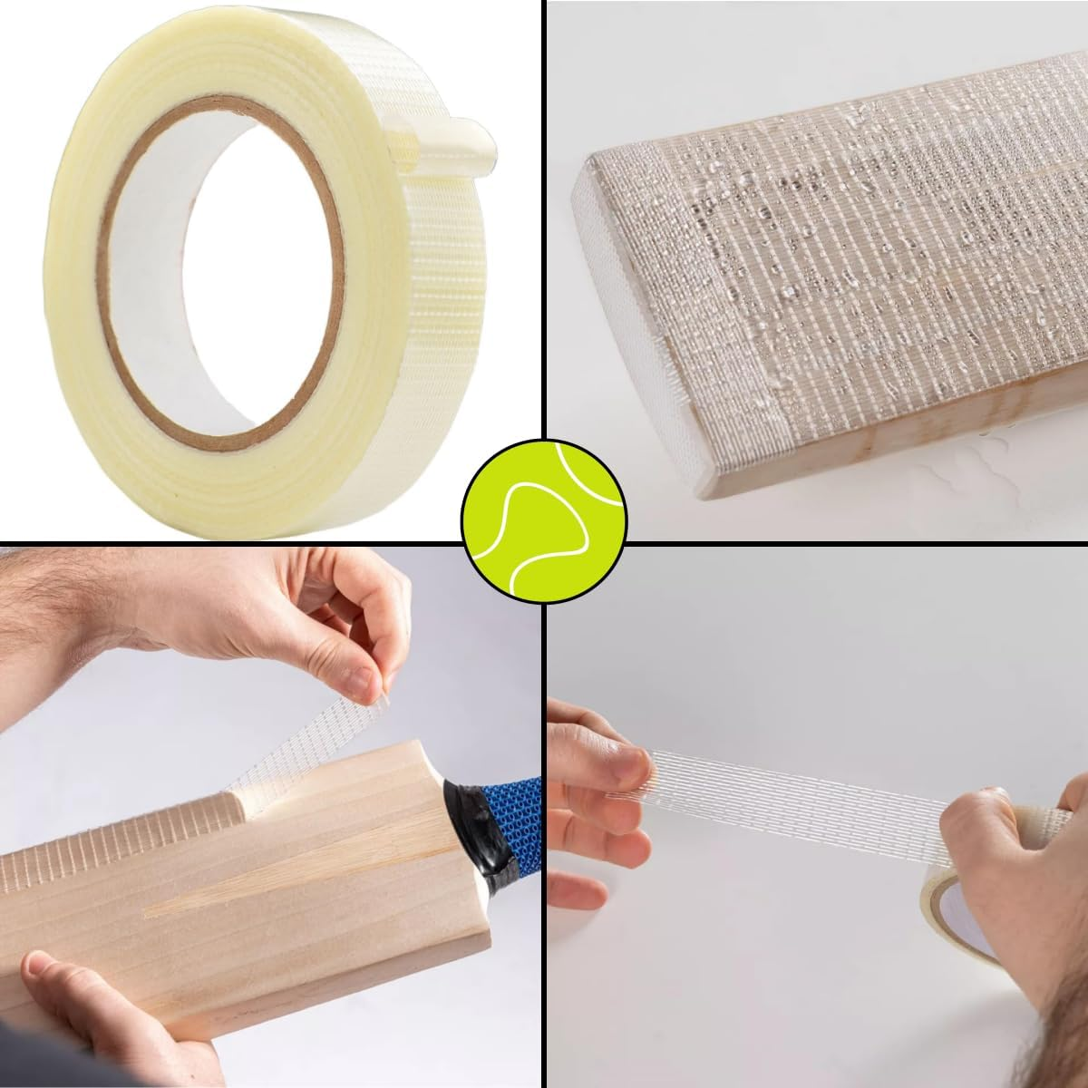 Fiberglass Cricket Bat Tape Roll, Cricket Protective Tape,25Mm Fiberglass, Anti-Crack Waterproof Tape Sheet image number 5